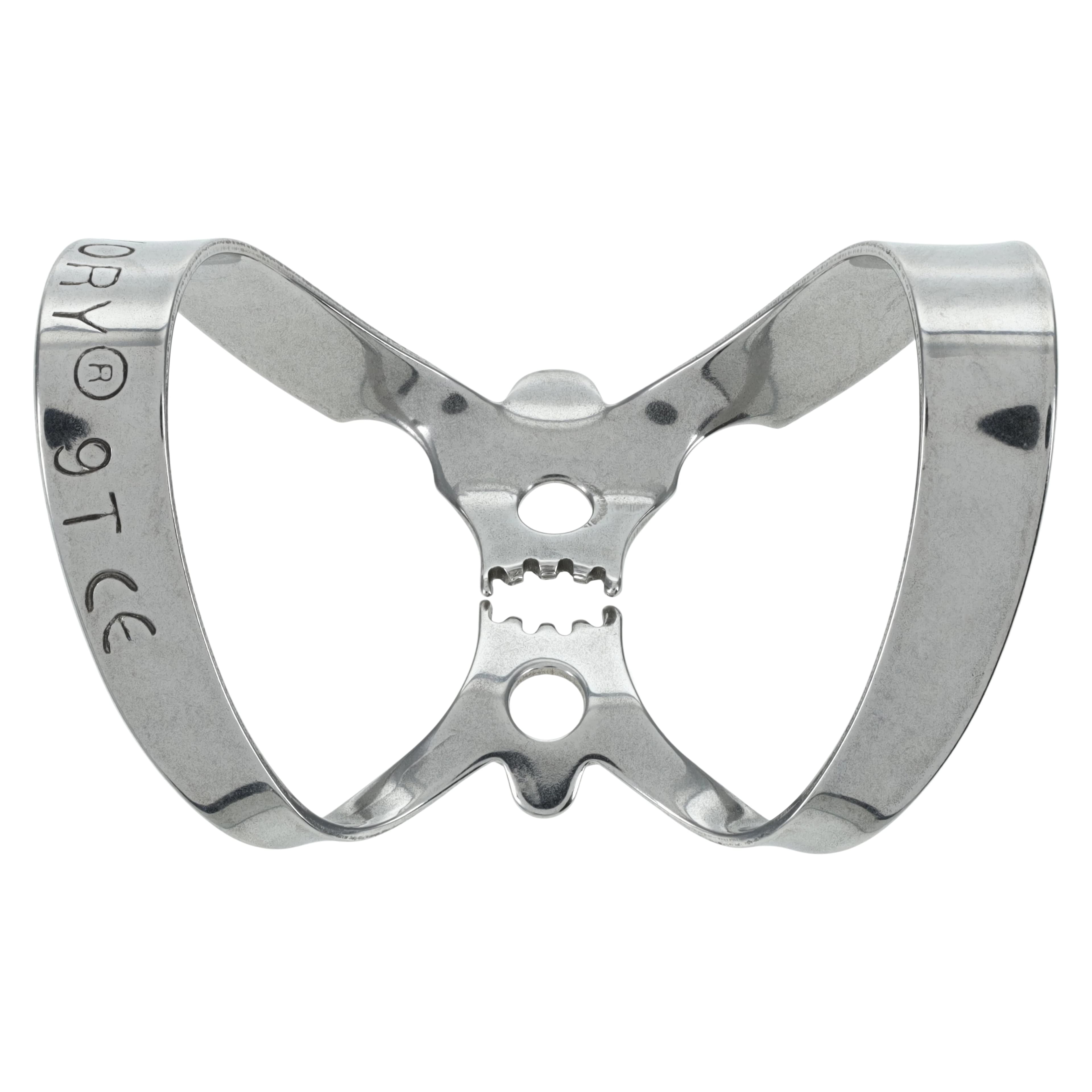 Ivory Tiger Rubber Dam Clamp, #9T, Winged, Anterior/Labial, Serrated Jaws, Stainless Steel, 1/Pk, 50057855 thumbnail 2