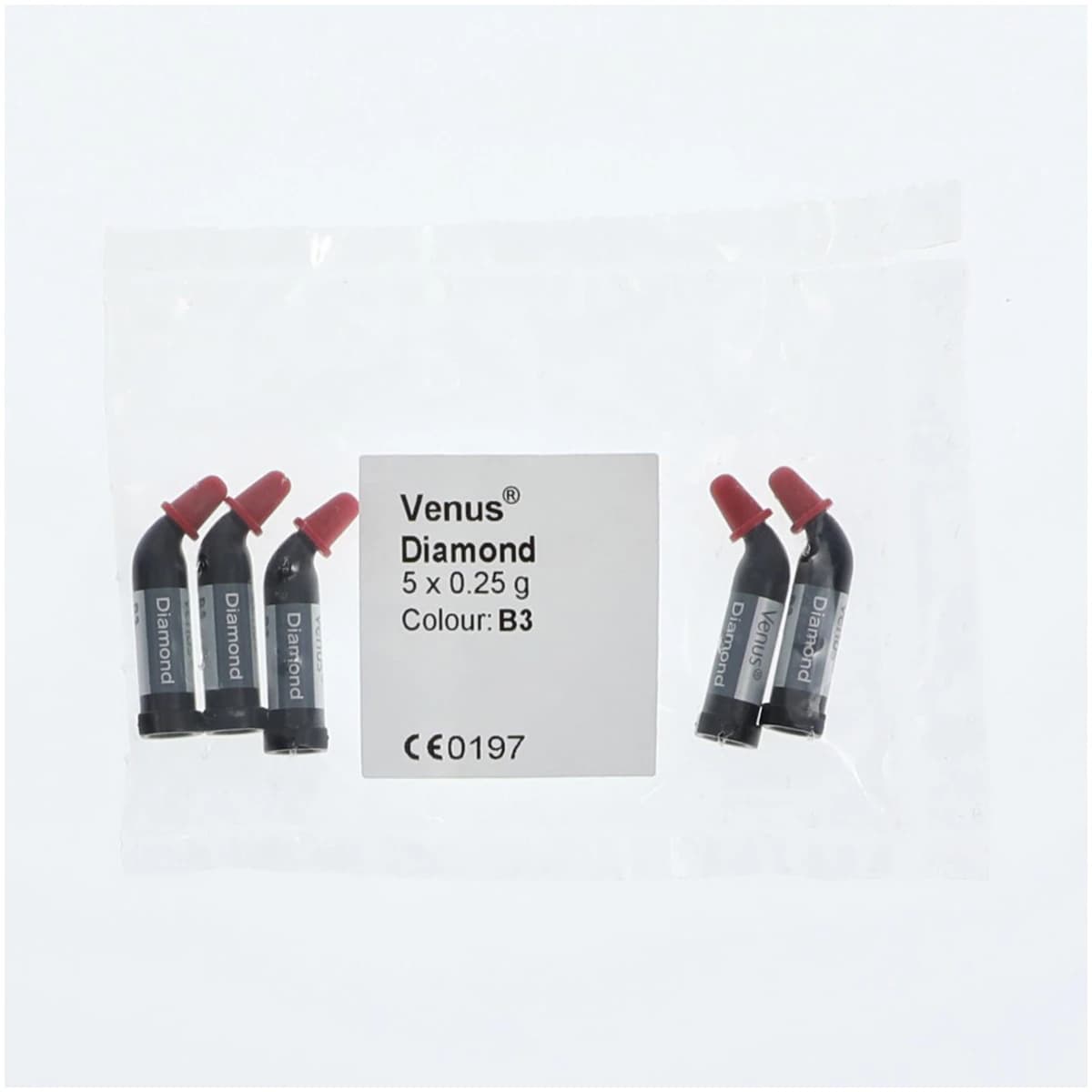 Venus Diamond Nanohybrid Universal Composite, PLT, Shade B3, 0.25 g Unidose Tips, Refill, 10/Pkg, 66039017 thumbnail 6