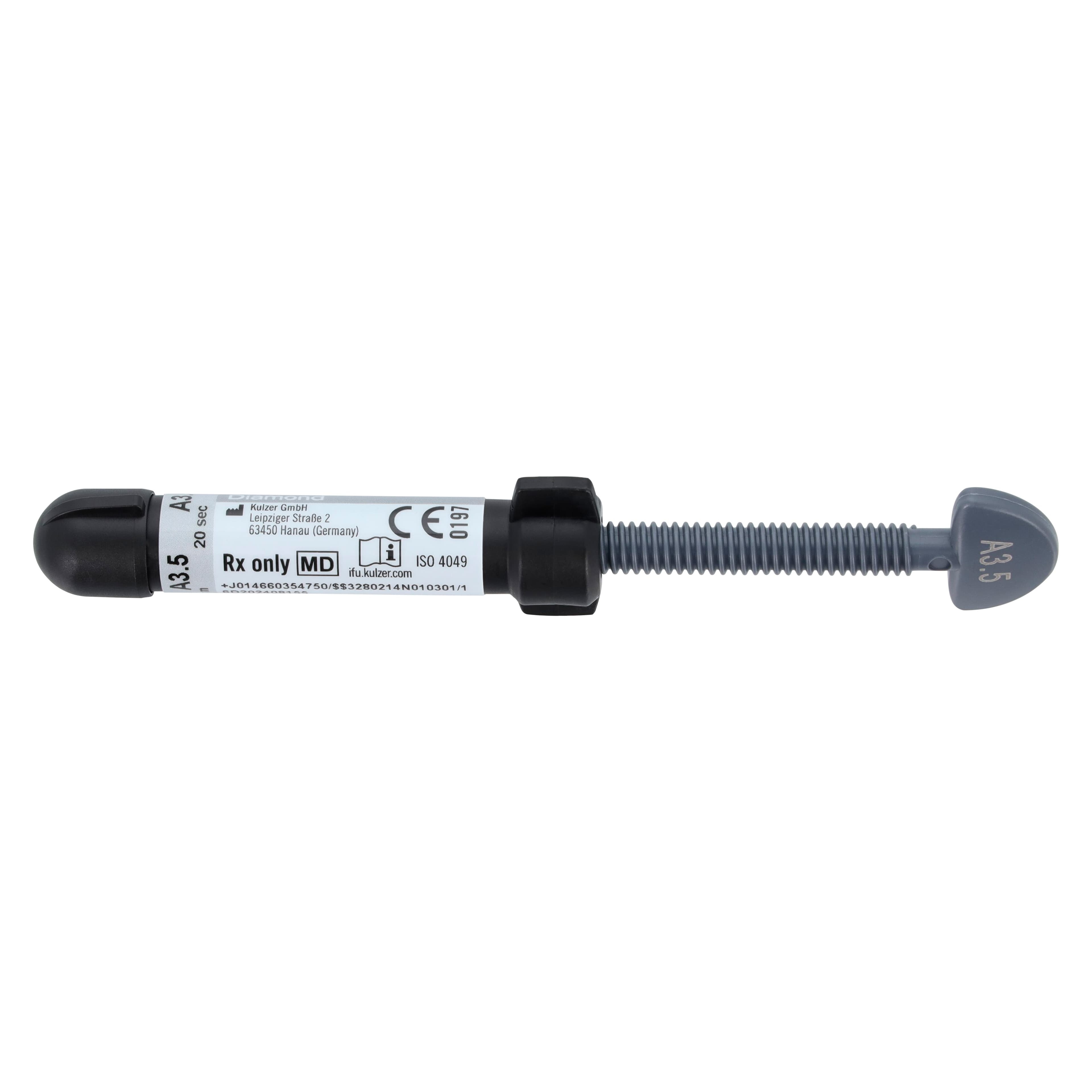 Venus Diamond Nanohybrid Universal Composite, Light-Cure, Syringe Refill, 4 g, Shade A3.5, 1/Pk, 66035475 thumbnail 3