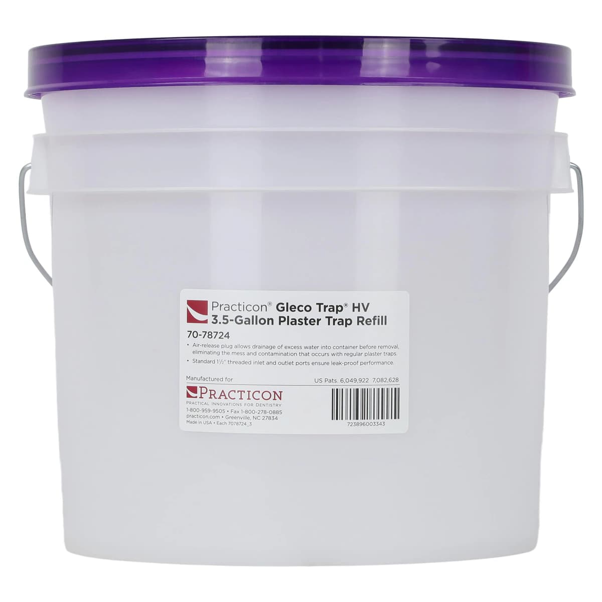 Gleco Trap HV Plaster Trap Refill, 3.5 Gallon Container with Air-Tight Lid, 7078724 - Gleco Trap Hv Refill 3.5 Gallon Container Only. Features A Newly Engineered Air Tight Lid, 7078724 - Image 1