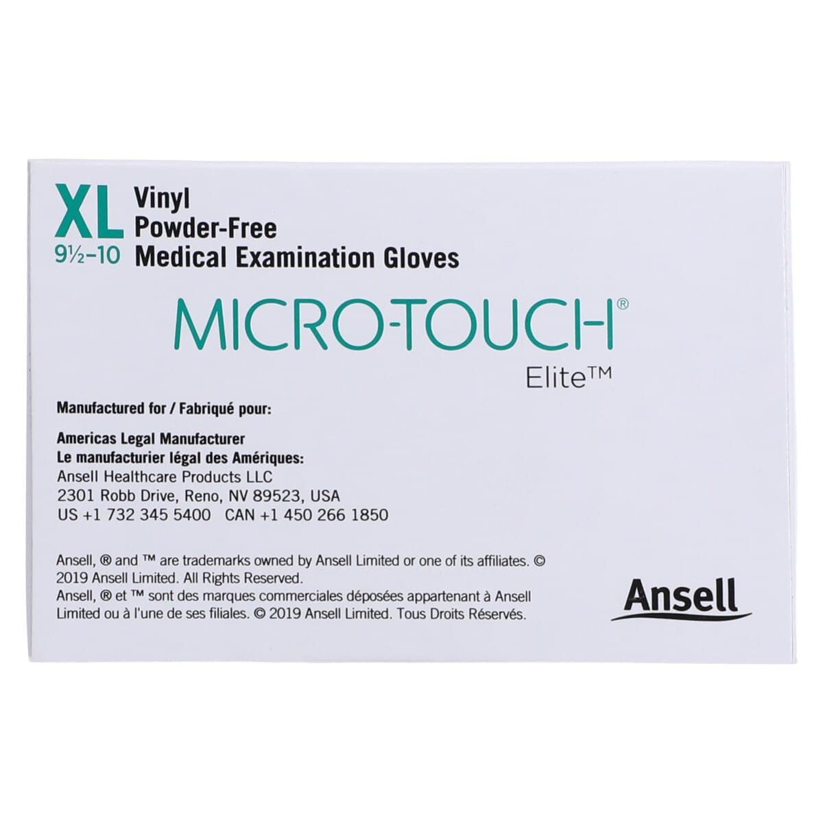 Micro-Touch Elite Vinyl Examination Gloves, Powder-Free, Non-Sterile, X-Large, Cream, 100/Box, 3094 thumbnail 6