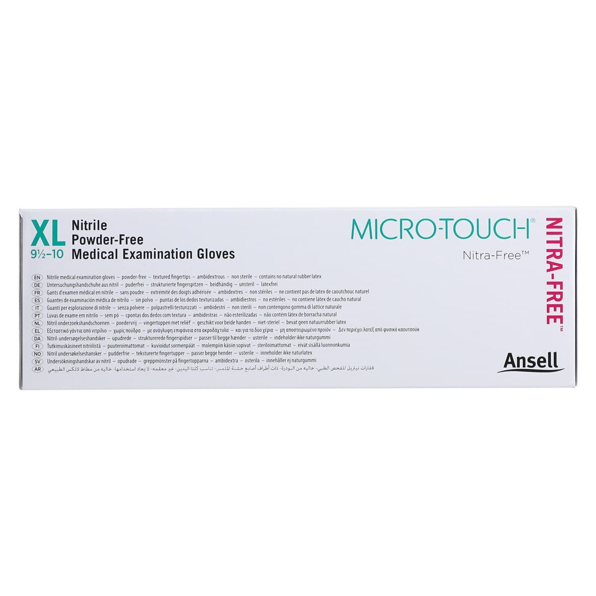 Micro-Touch NitraFree Nitrile Exam Gloves, Powder-Free, Latex-Free, Chemo Tested, Pink, Extra Large, 100/Box, 6034514 thumbnail 10