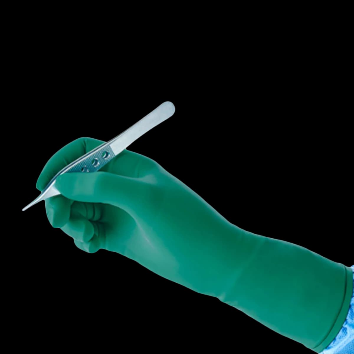 GAMMEX Non-Latex Neoprene Surgical Gloves, Sterile, Powder-Free, Dark Green, Size 7, 50 Pairs/Box, 8514 thumbnail 2