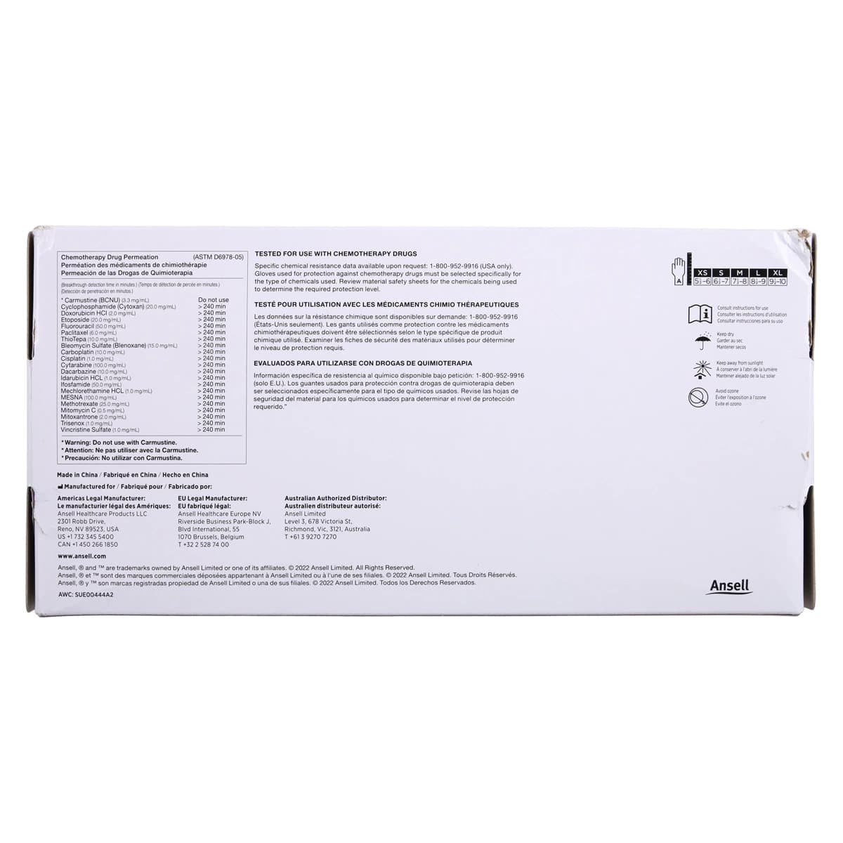 Micro-Touch Micro-Thin Nitrile Exam Gloves, Powder-Free, Latex-Free, Blue, X-Small, 300/Box, 6034310 thumbnail 7