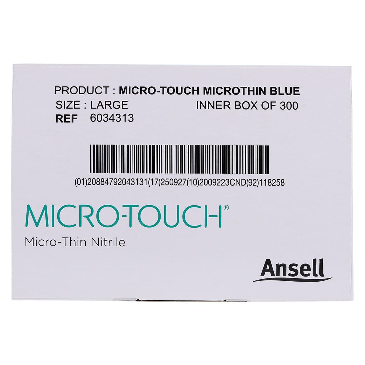 Micro-Touch Micro-Thin Nitrile Exam Gloves, Powder-Free, Large, Blue, 300/Box, 6034313 thumbnail 7