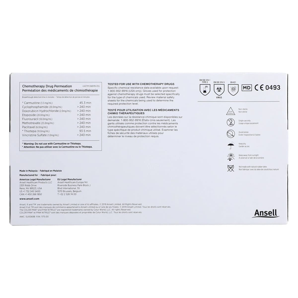 Micro-Touch NitraFree Pink Nitrile Exam Gloves, Powder-Free, Non-Sterile, Small, 100/Box, 6034511 thumbnail 6