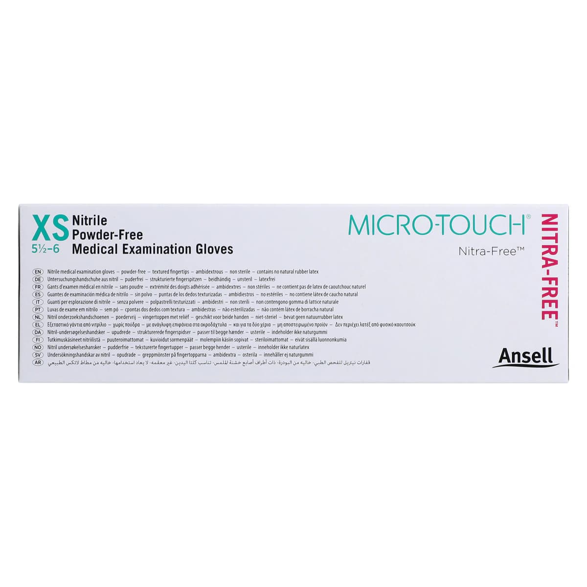 Micro-Touch NitraFree Pink Nitrile Exam Gloves, Powder-Free, Non-Sterile, Extra Small, 100/Box, 6034510 thumbnail 10