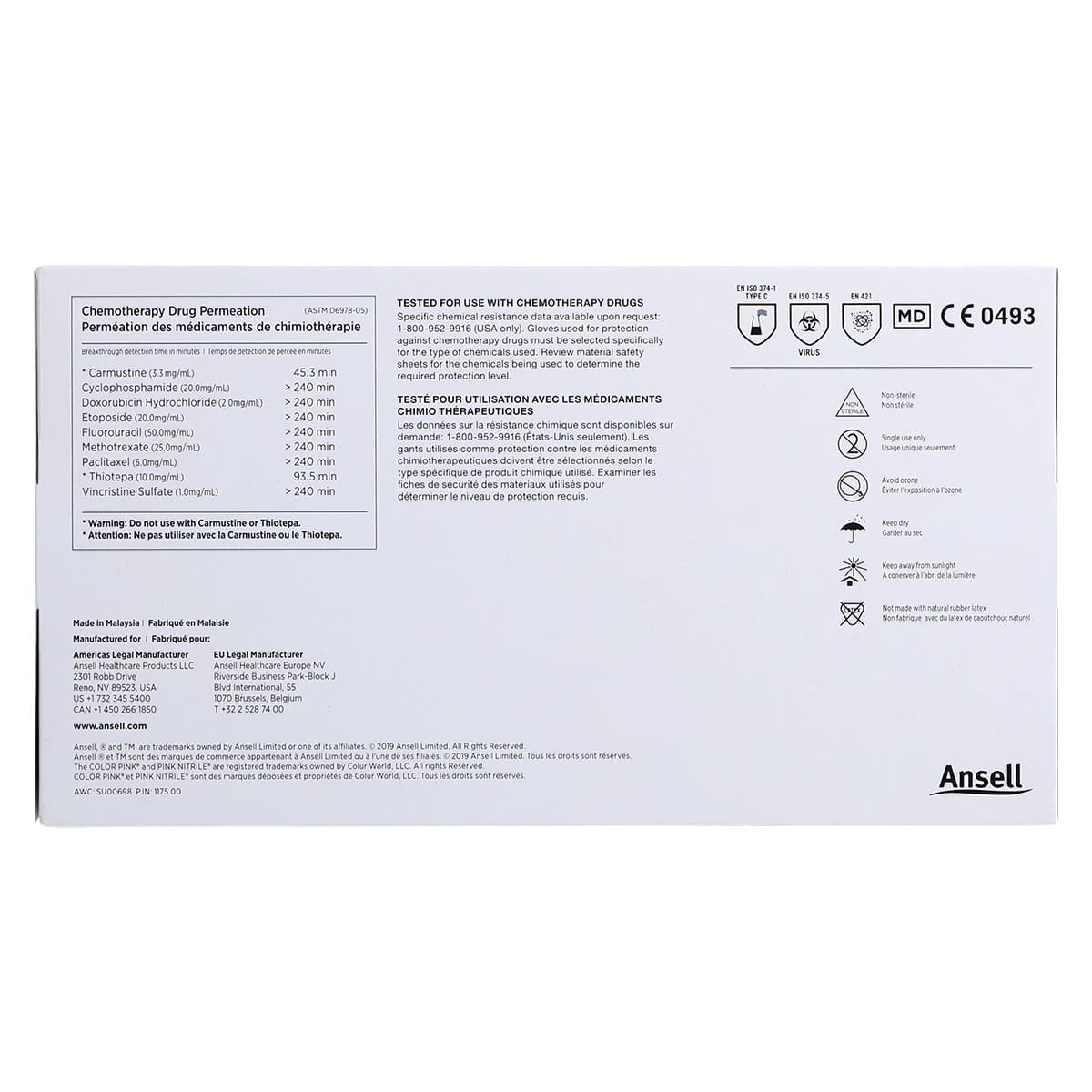 Micro-Touch NitraFree Pink Nitrile Exam Gloves, Powder-Free, Non-Sterile, Extra Small, 100/Box, 6034510 thumbnail 6