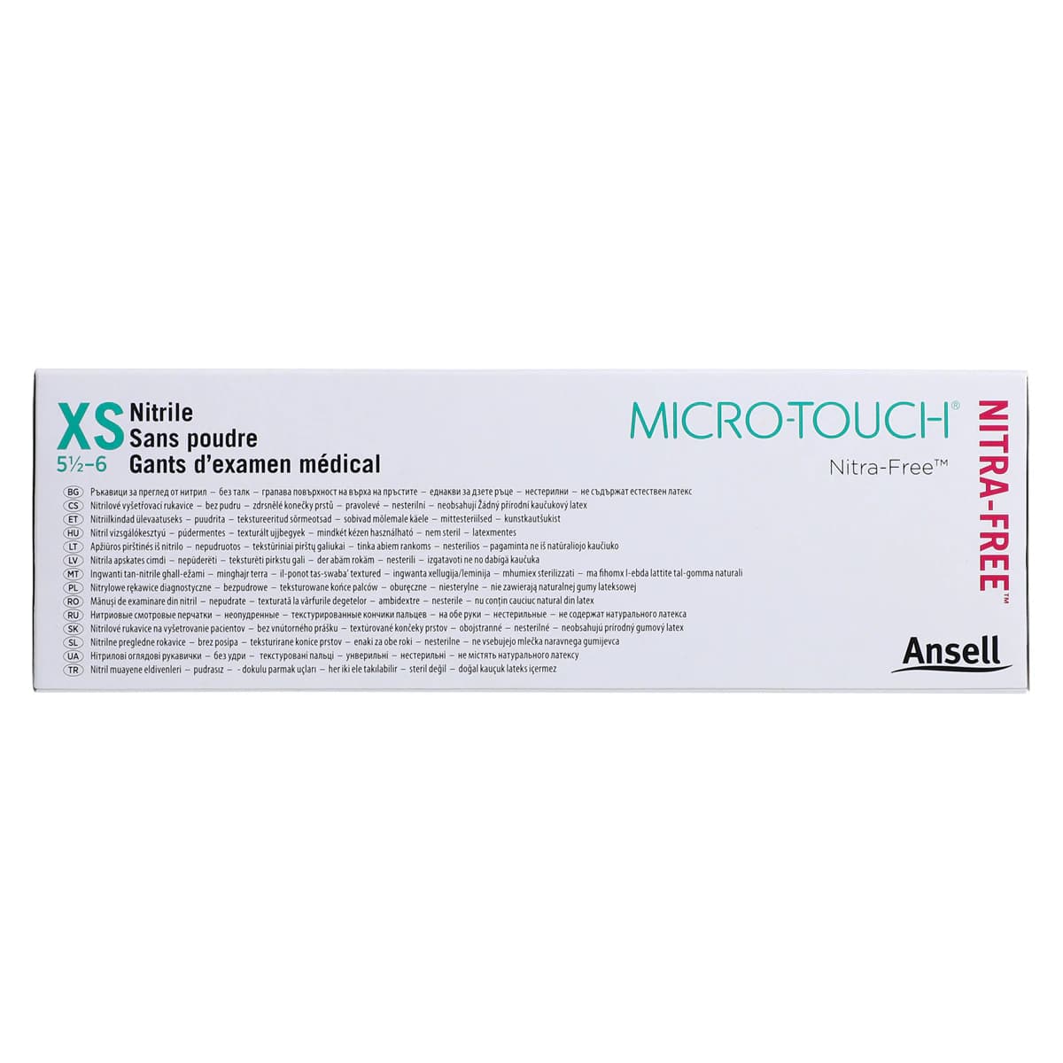Micro-Touch NitraFree Pink Nitrile Exam Gloves, Powder-Free, Non-Sterile, Extra Small, 100/Box, 6034510 thumbnail 9