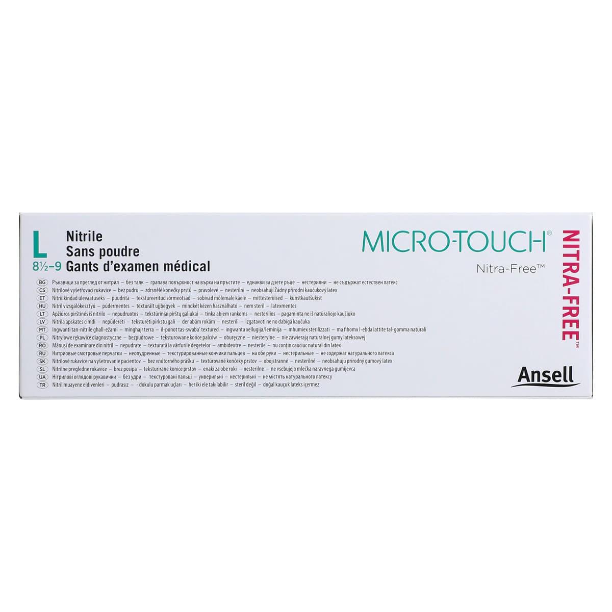 Micro-Touch NitraFree Pink Nitrile Exam Gloves, Powder-Free, Latex-Free, Large, 100/Box, 6034513 thumbnail 10
