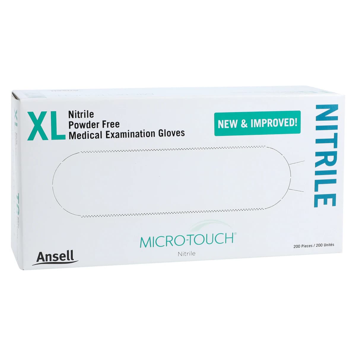 Micro-Touch Nitrile Exam Gloves, Powder-Free, Non-Sterile, Extra Large, Blue, 200/Box, 6034304 thumbnail 4