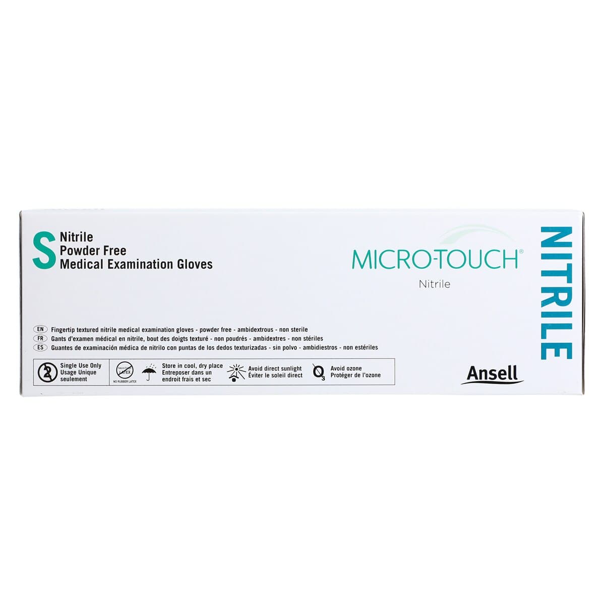 Micro-Touch Nitrile Exam Gloves, Powder-Free, Non-Sterile, Small, Blue, 200/Box, 6034301 thumbnail 6