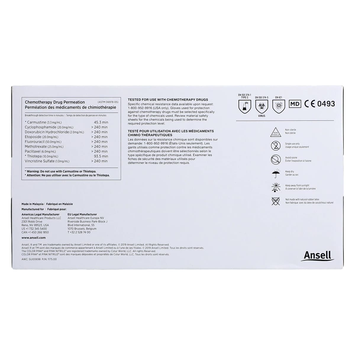 Micro-Touch NitraFree Pink Nitrile Exam Gloves, Powder-Free, Medium, 100/Box, 6034512 thumbnail 6