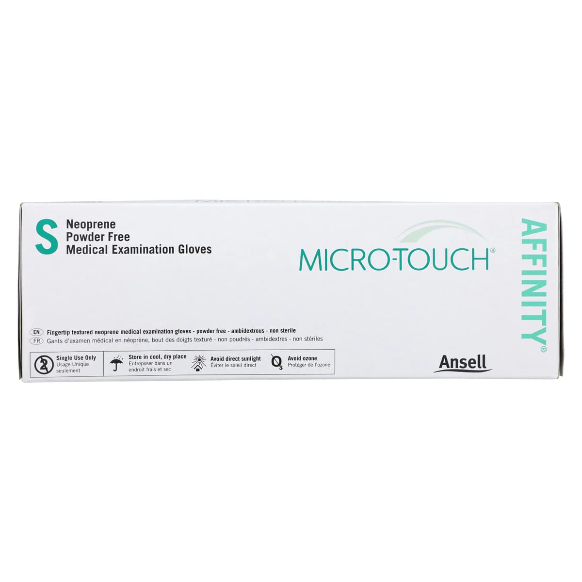 Micro-Touch Affinity Neoprene Exam Gloves, Powder-Free, Latex-Free, Non-Sterile, Small, Green, 100/Box, 3771 thumbnail 5