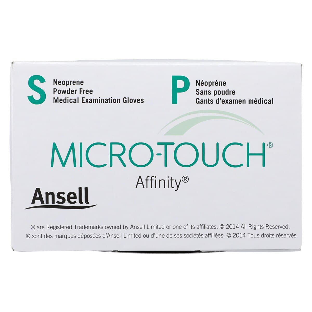 Micro-Touch Affinity Neoprene Exam Gloves, Powder-Free, Latex-Free, Non-Sterile, Small, Green, 100/Box, 3771 thumbnail 6