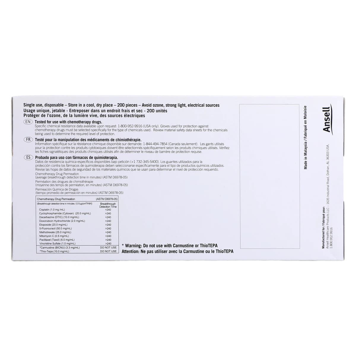 Micro-Touch Nitrile Exam Gloves, Powder-Free, Non-Sterile, Large, Blue, 200/Box, 6034303 thumbnail 9