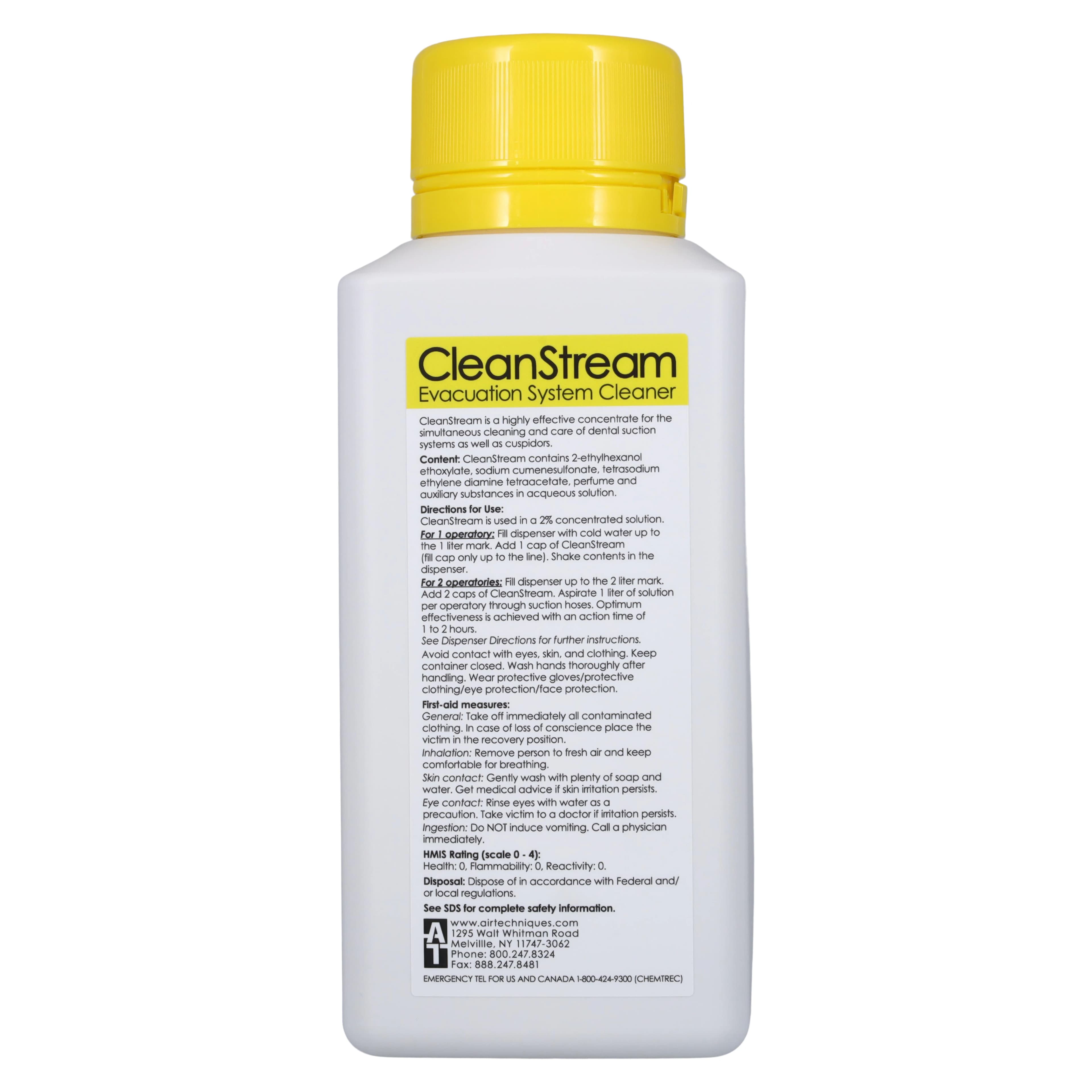 CleanStream Evacuation System Cleaner, 1 Liter (33.8 oz) Bottle, 50 Cleanings, 57840 thumbnail 2