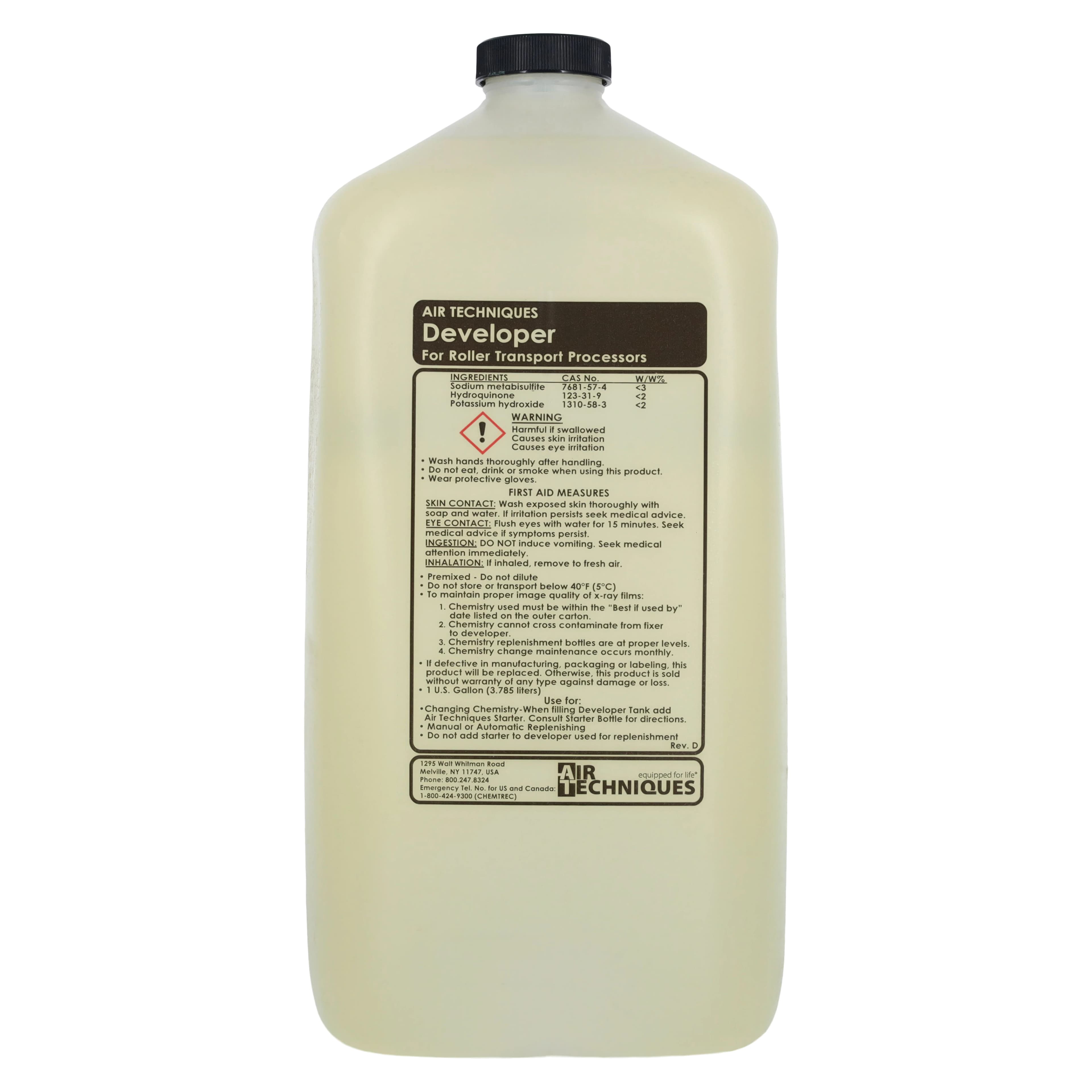 Air Techniques A/T 2000 XR Ready-to-Use Developer Only, 1 Gallon, 4/Case, 40240 - A/T 2000 XR Developer Case of 4 - Image 1
