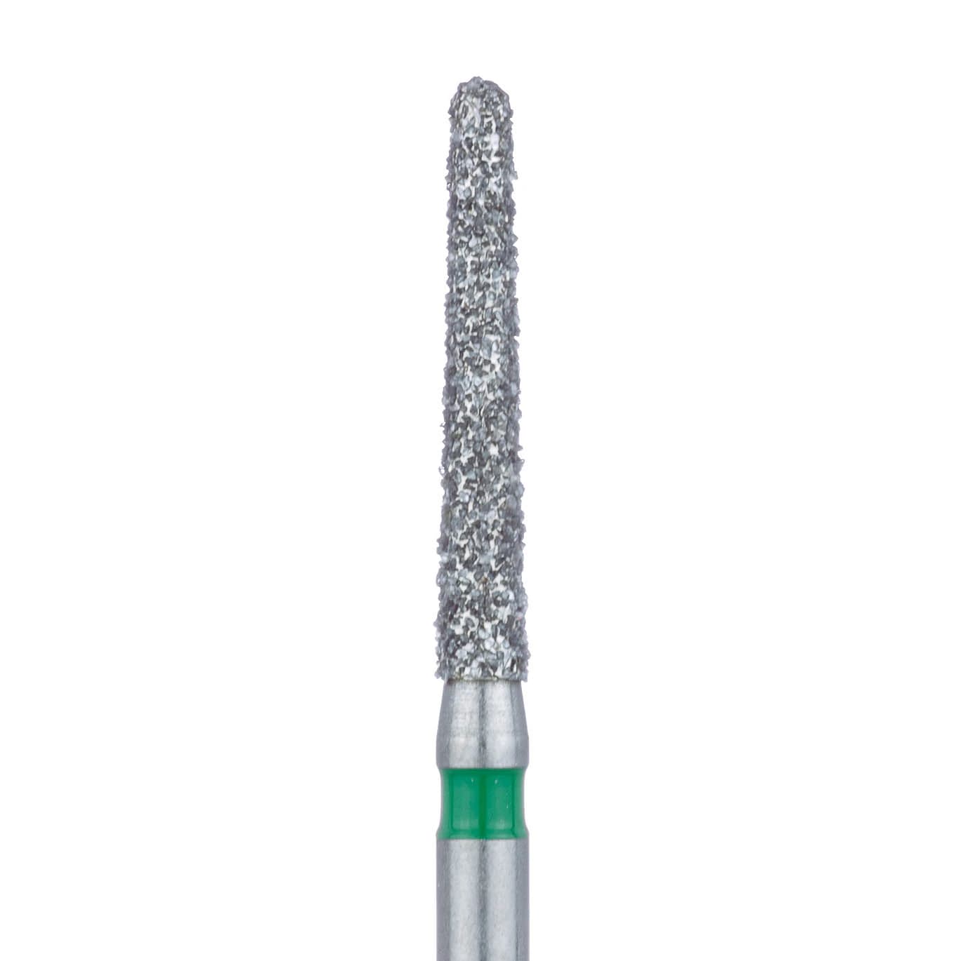 Meisinger Multi-Use Diamond Bur, FG, Long Round End Taper Chamfer, #852G, 1.6 mm, Coarse, Green, 5/Pk, 852G-016-FG - Meisinger Multi-Use Diamond Burs, FG, Long Round End Taper Chamfer, # 852G, 1.6 mm, Coarse, Green, 5/Pk, 852G-016-FG - Image 1