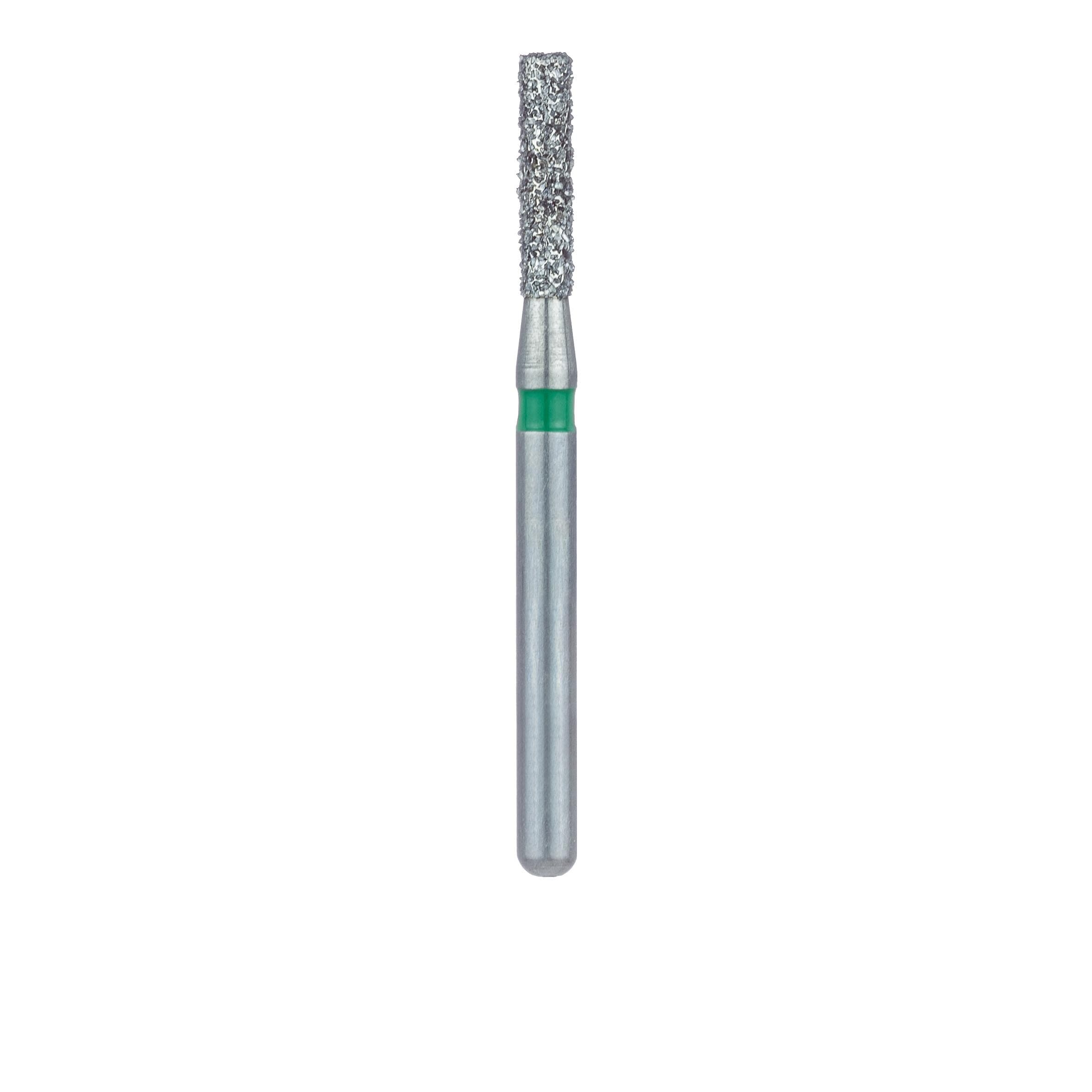 Meisinger Multi-Use Diamond Bur, FG, Long Flat End Cylinder, #837G, 1.4 mm, Coarse (Green), 5/Pk, 837G-014-FG thumbnail 2