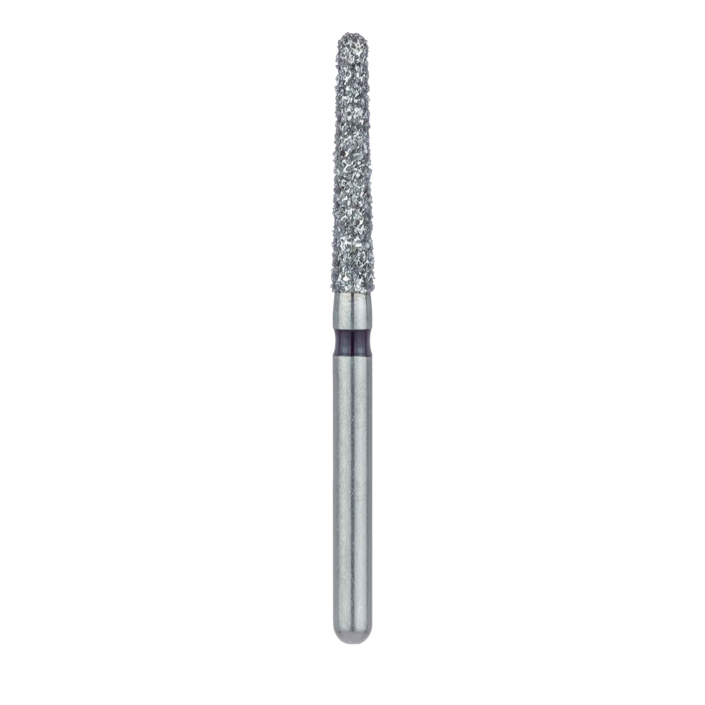 Meisinger 852H-018 Diamond Bur, FG, Super Coarse, Round End Taper, 1.8 mm Head, 10 mm Working Length, Black, 5/Pk thumbnail 2