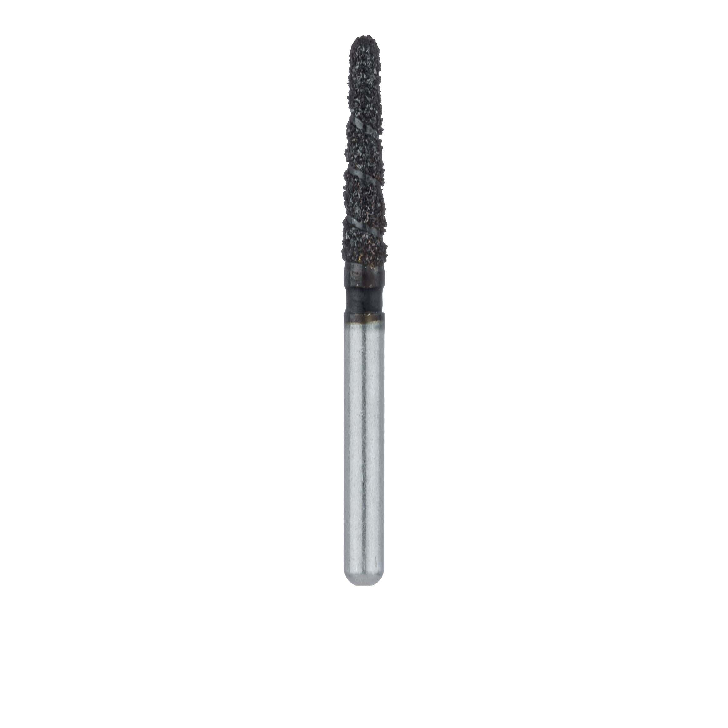 Meisinger Black Cobra Diamond Bur, Friction Grip, Super Coarse, Round End Taper, 1.6 mm, 5/Pk, B850-016-FG thumbnail 2