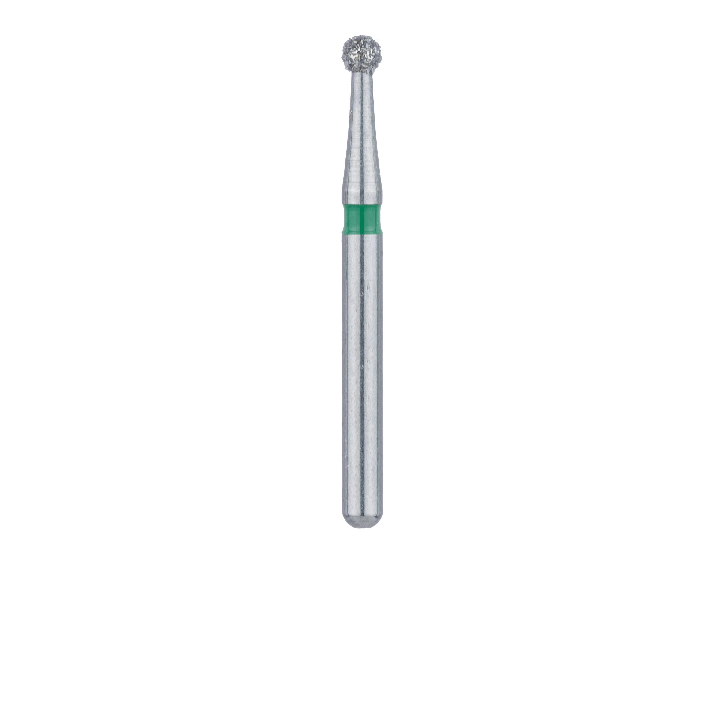 Meisinger Multi-Use Diamond Bur, FG, Round, #801G, 1.6 mm, Coarse, Green, 5/Pk, 801G-016-FG thumbnail 2