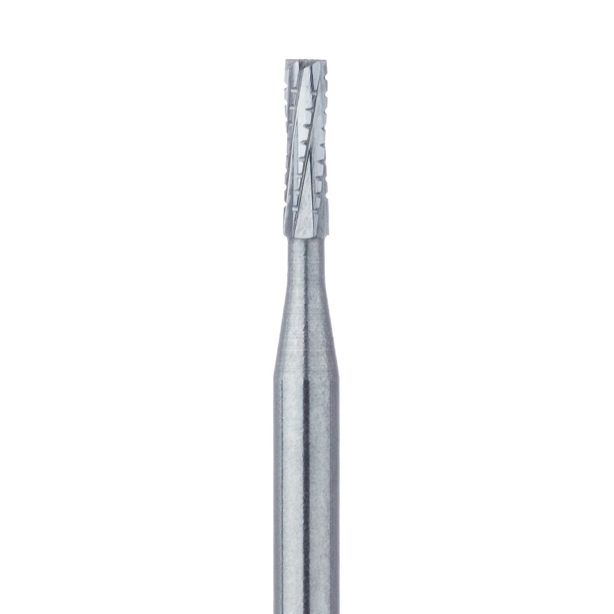 Meisinger Carbide Bur FG #557 Straight Fissure Crosscut, Cylinder, 1.0 mm Head, 100/Pk, C0557FG - Meisinger Carbide Cylinder #557 100Pk - Image 1