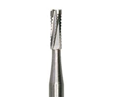 Meisinger Tungsten Carbide Bur #558, Straight Fissure Cross Cut, FG (Friction Grip), 1.2 mm Diameter, 100/Pack, C0558FG - Tungsten Carbide Burs – HM 31 Straight Fissure Cross Cut FG, 100/Pkg - Size #558, 1.2 mm Diameter - Image 1