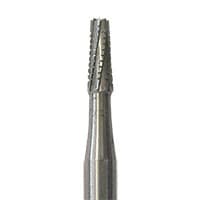 Meisinger Tungsten Carbide Bur, #700 Tapered Fissure Cross Cut, Friction Grip, 1.0 mm Diameter, 100/Pkg, C0700FG - Tungsten Carbide Burs – HM 33 Tapered Fissure Cross Cut FG, 100/Pkg - Size #700, 1.0 mm Diameter - Image 1