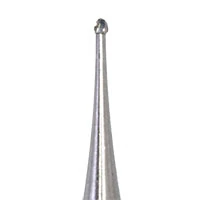Meisinger Tungsten Carbide Bur HM1-006-HP, Round #1/2, 0.6 mm Head, HP Shank, 5/Pkg - Tungsten Carbide Burs – HM 1 Round HP, 5/Pkg - Size #1/2, 0.6 mm Diameter - Image 1