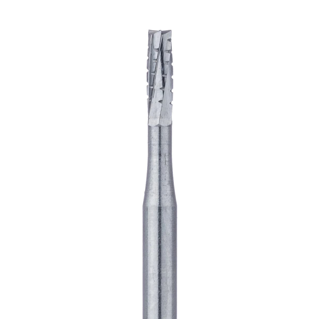 Meisinger Tungsten Carbide Bur #558, HM31 Straight Fissure Cross Cut, Friction Grip Extra Long (FGXL/Surgical), 1.2 mm Diameter, 5/Pkg - Tungsten Carbide Burs – HM31 Straight Fissure Cross Cut FG XL, 25 mm Shank Length, 5/Pkg - Bur #558, 1.2 mm Diameter - Image 1