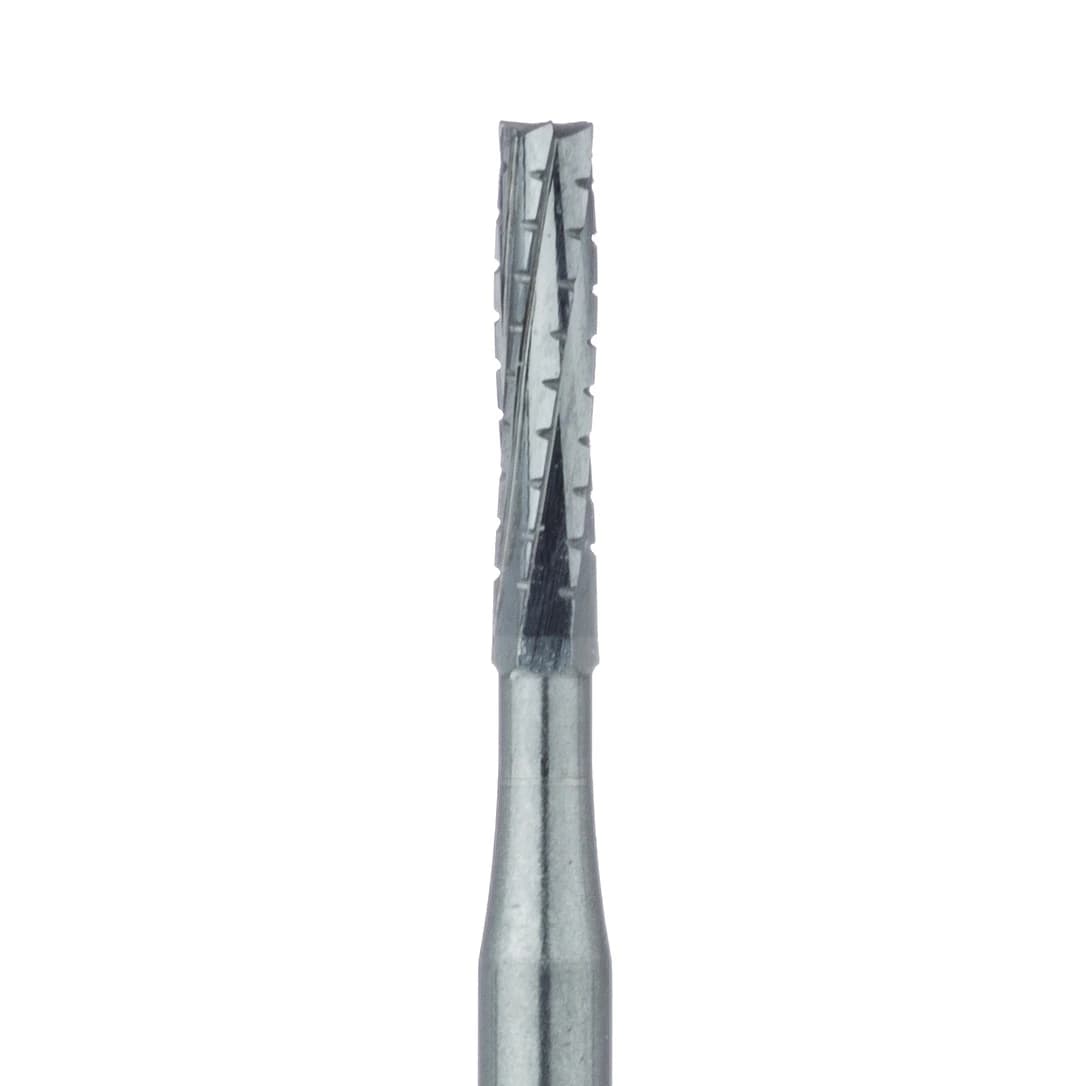 Meisinger FG Carbide Bur #558L, Long X-Cut Fissure, 1.2mm, Friction Grip, 5/Pack, HM31L-012-FGL - Meisinger FG Carbide Burs - #558L - Image 1