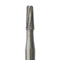 Meisinger Tungsten Carbide Bur HM 33 Tapered Fissure Cross Cut, #701, 1.2 mm Diameter, HP, 5/Pkg, HM33-012-HP - Tungsten Carbide Burs – HM 33 Tapered Fissure Cross Cut HP, 5/Pkg - Size #701, 1.2 mm Diameter - Image 1