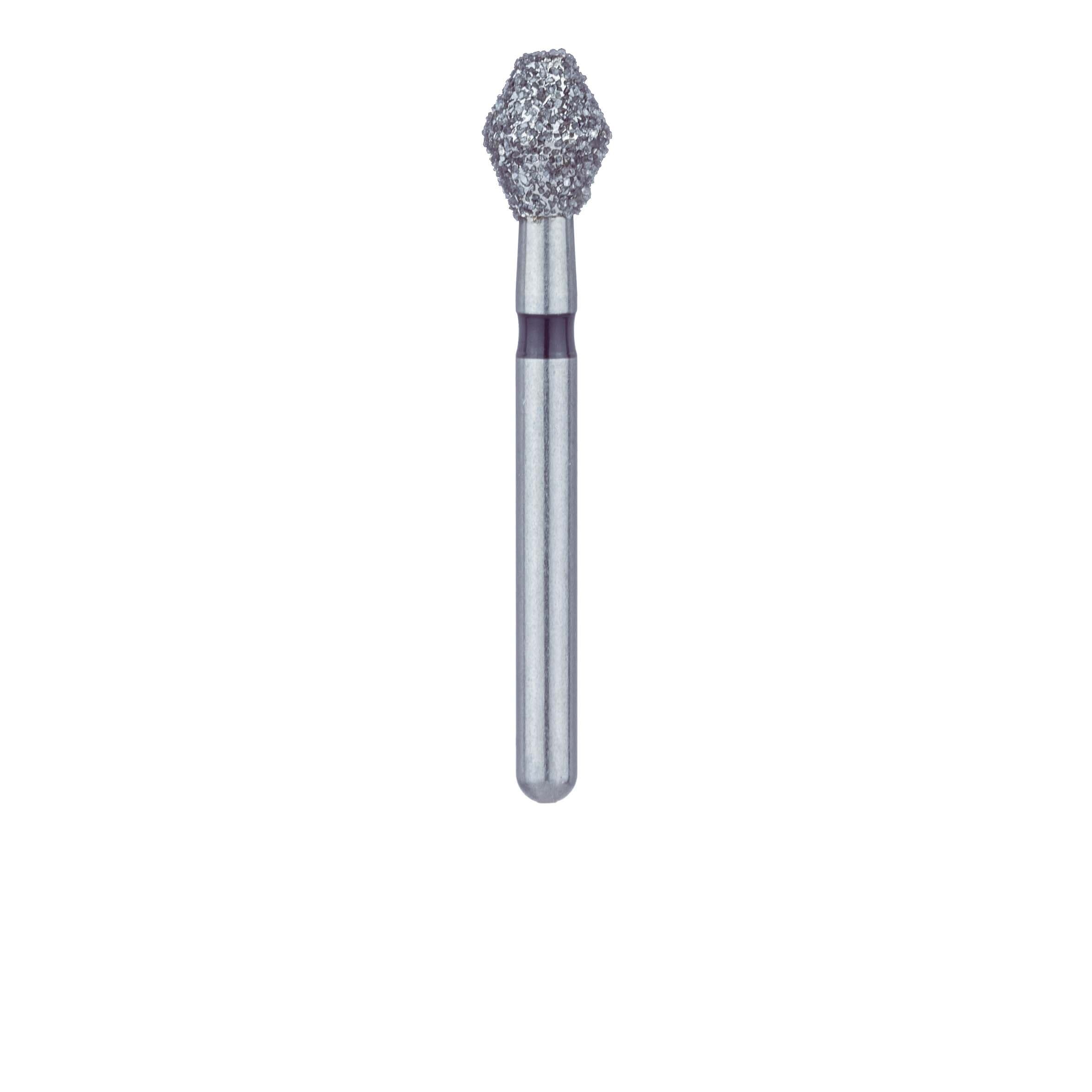 Meisinger 811H-033-FG Diamond Bur, FG, Super Coarse, Black, Barrel, 3.3 mm Head Diameter, 4.0 mm Head Length, 5/Pkg thumbnail 2