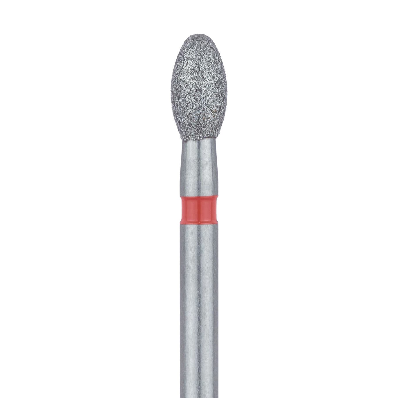 Meisinger Diamond Bur, FG, Fine, Egg/Football, 2.3 mm, Red, 5/Pk, 833F-023-FG - Meisinger Diamond 2.3mm 830-023 Fine Football FG 5Pk - Image 1