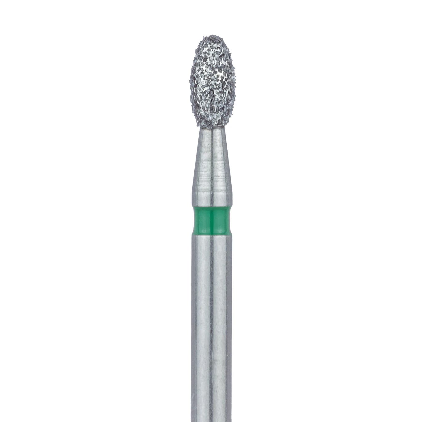 Meisinger Multi-Use Diamond Bur, FG, Football/Egg, #833G, 1.8 mm Head, Coarse, Green, 5/Pk, 833G-018-FG - Meisinger Multi-Use Diamond Burs, FG, Football, # 833G, 1.8 mm, Coarse, Green, 5/Pk, 833G-018-FG - Image 1