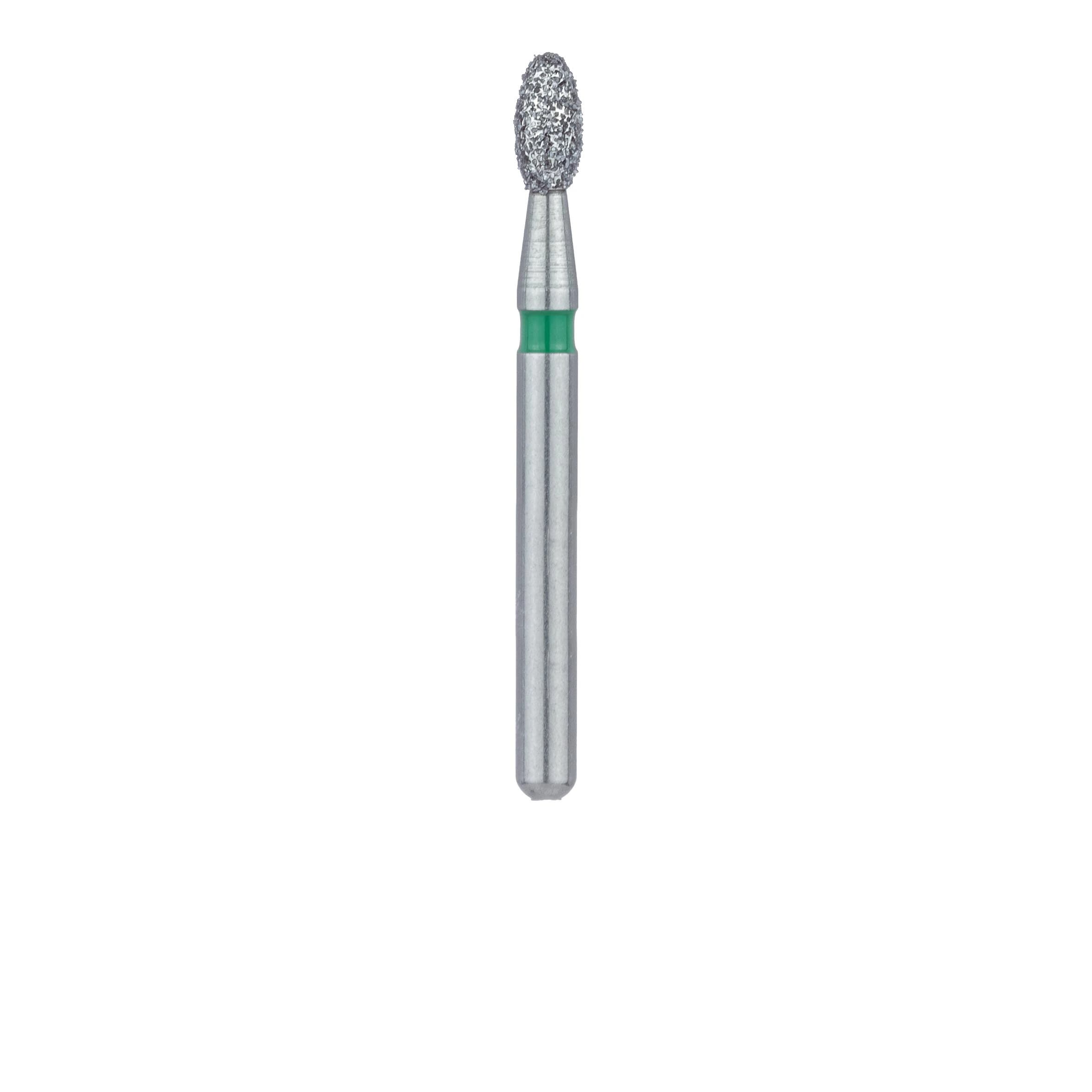 Meisinger Multi-Use Diamond Bur, FG, Football/Egg, #833G, 1.8 mm Head, Coarse, Green, 5/Pk, 833G-018-FG thumbnail 2