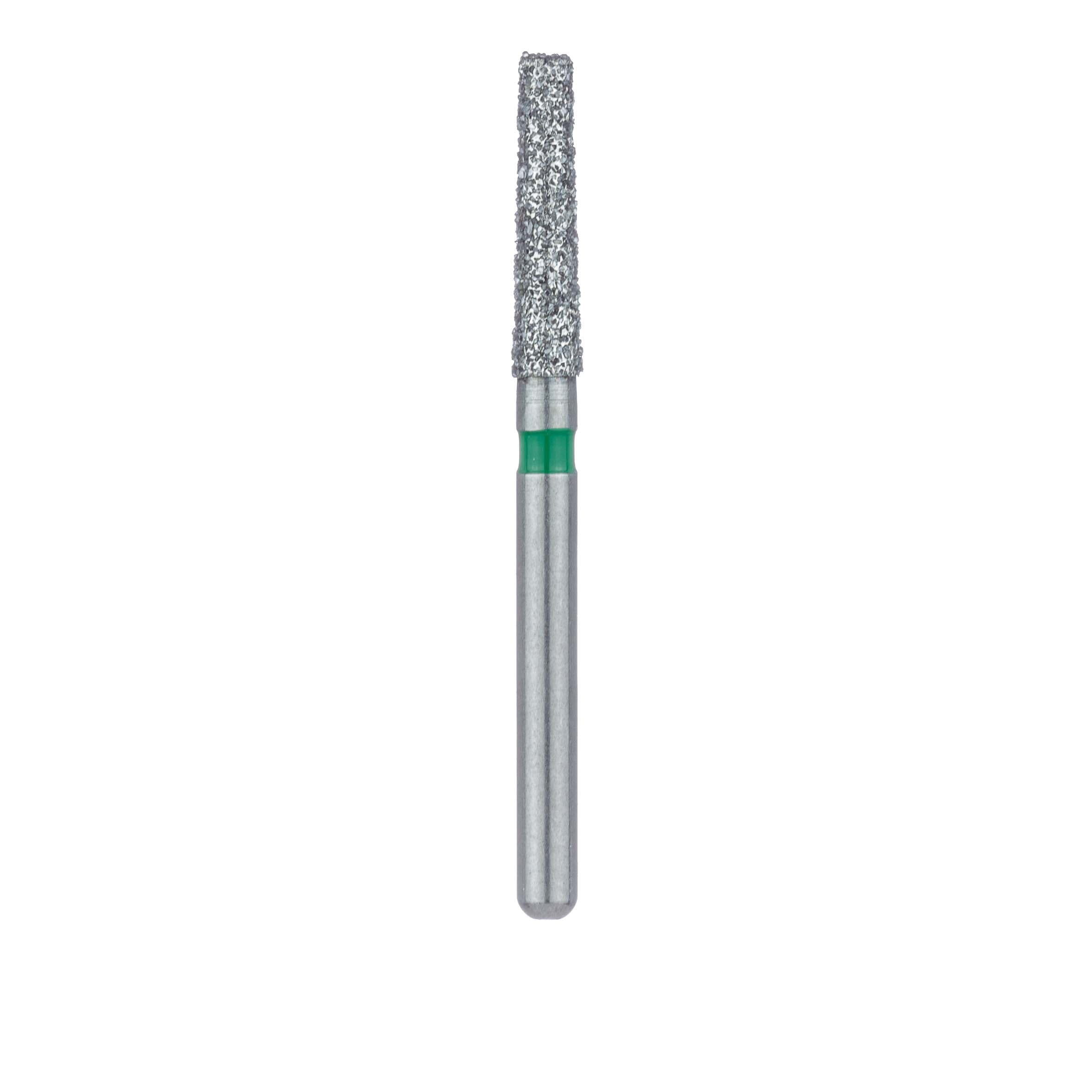 Meisinger Multi-Use Diamond Bur, Friction Grip, Tapered Flat End, 847G, 1.8 mm, Coarse, Green, 5/Pk, 847G-018-FG thumbnail 2