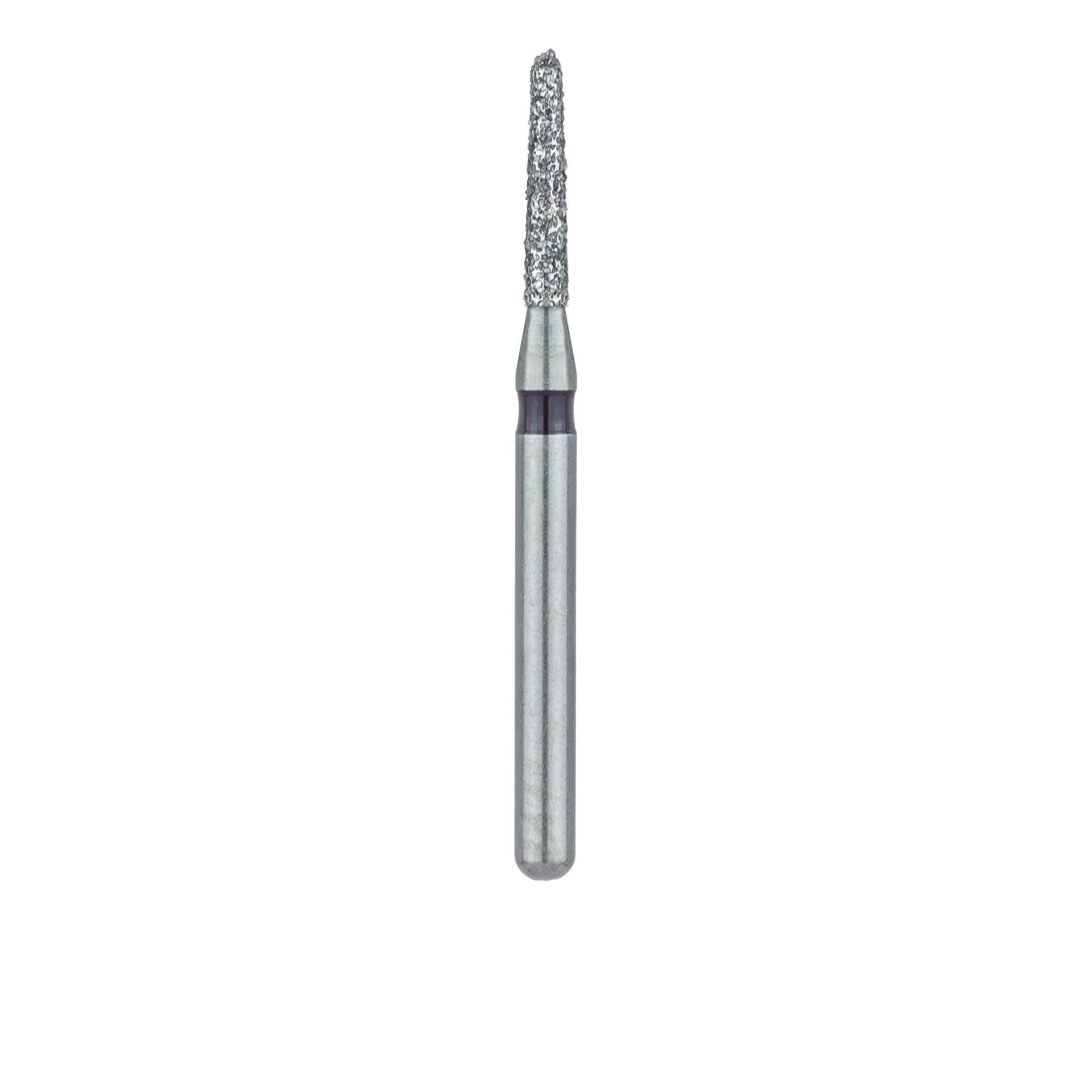 Meisinger 849H-012-FG Diamond Bur, Super Coarse, Black Ring, Round End Taper, FG, 1.2 mm Head Diameter, 6.0 mm Head Length, 5/Pkg thumbnail 2