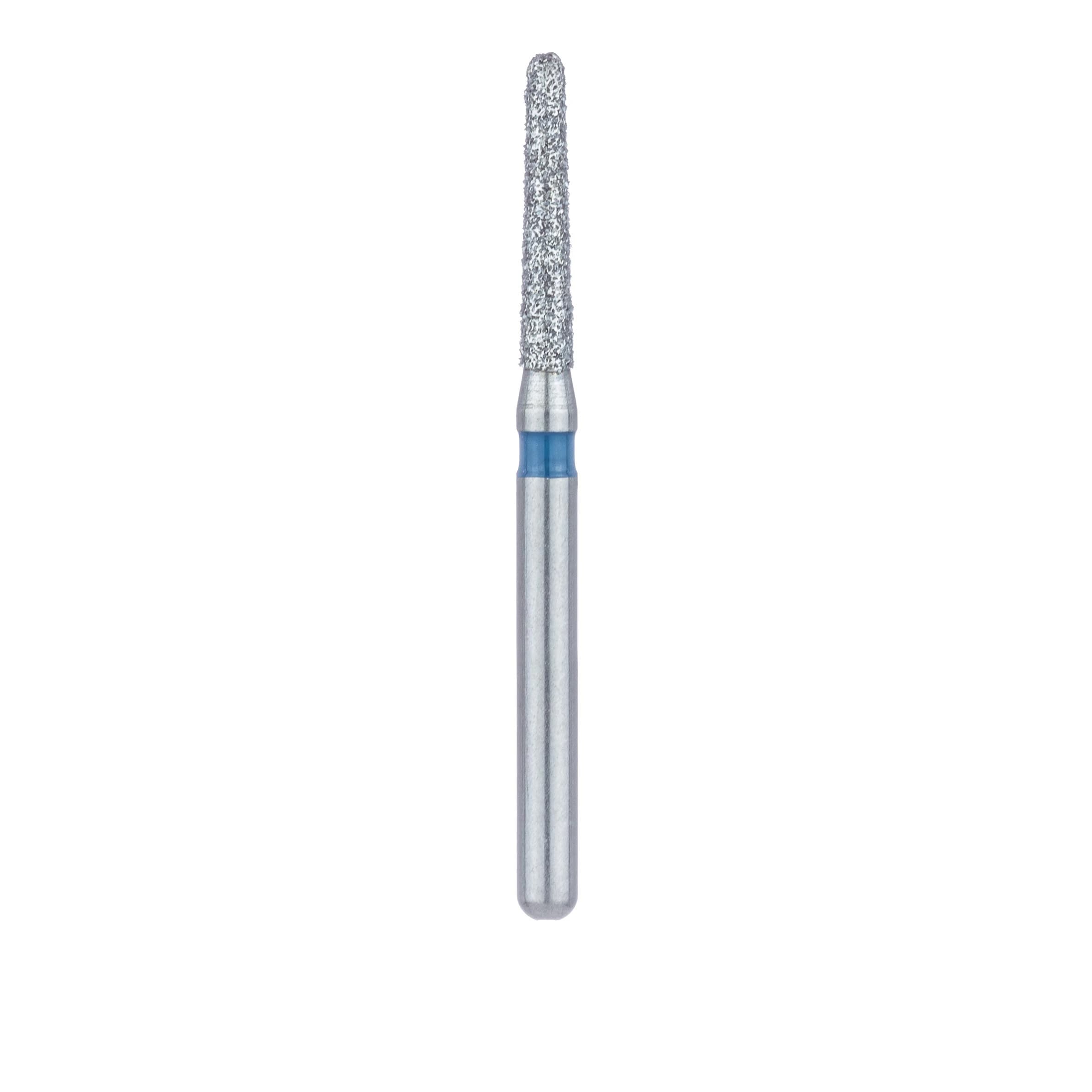 Meisinger 850-014-FG Multi-Use Diamond Bur, Round End Taper, Medium Grit, Blue Ring, 1.4 mm Head, 8 mm Working Length, Friction Grip, 5/Pk thumbnail 2