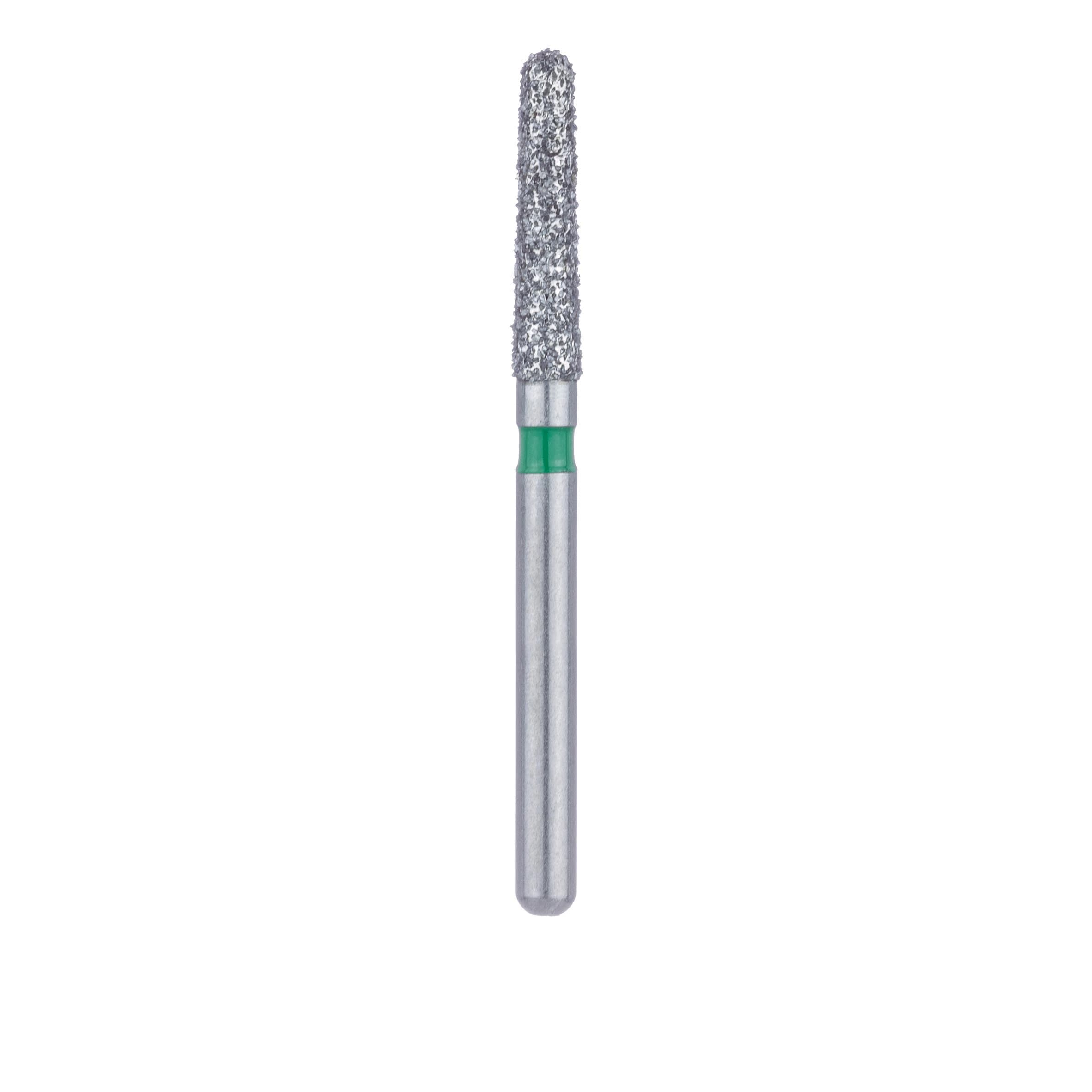 Meisinger 850G-018 FG Coarse Round End Taper Diamond Bur, 1.8 mm Head, 8 mm Working Length, Green, 5/Pk thumbnail 2