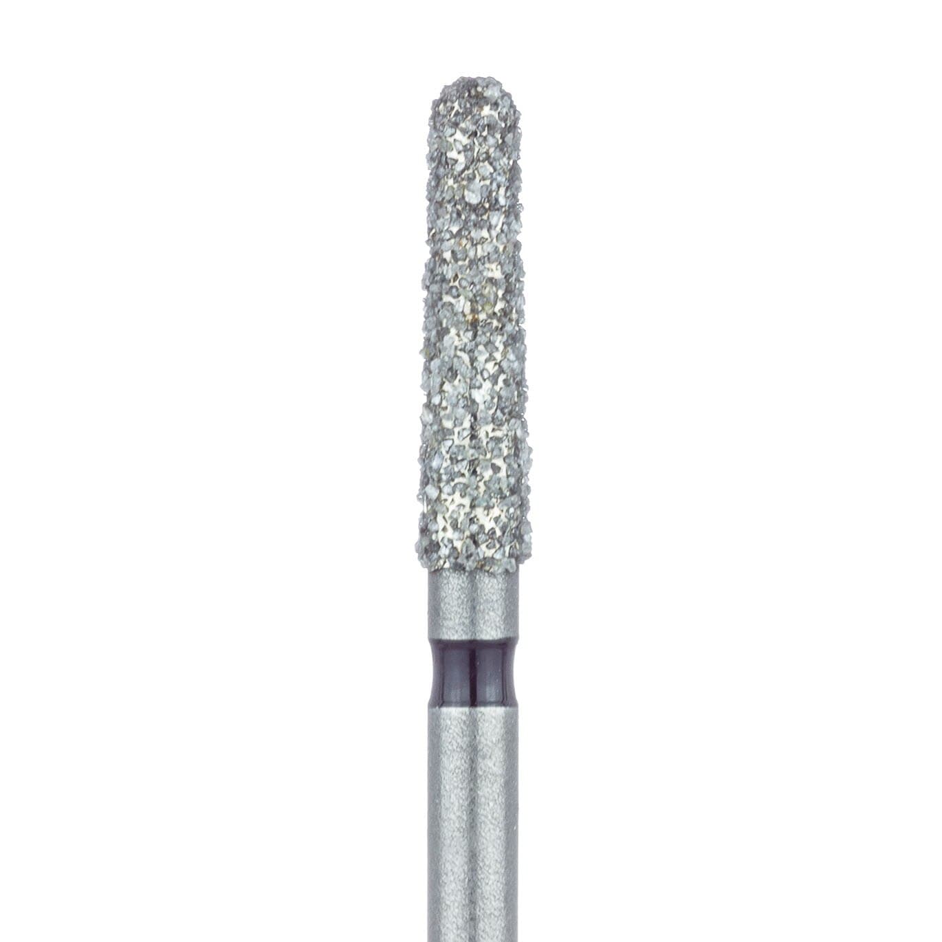Meisinger 850H-021-FG Diamond Bur, Super Coarse, Round End Taper, Friction Grip, 2.1 mm Head Diameter, 8.0 mm Head Length, 5/Pkg - Diamond Instruments – FG, Super Coarse, Black, Cone, 5/Pkg - Round, 850H-021-FG, 2.1 mm Head Diameter, 8.0 mm Head Length - Image 1