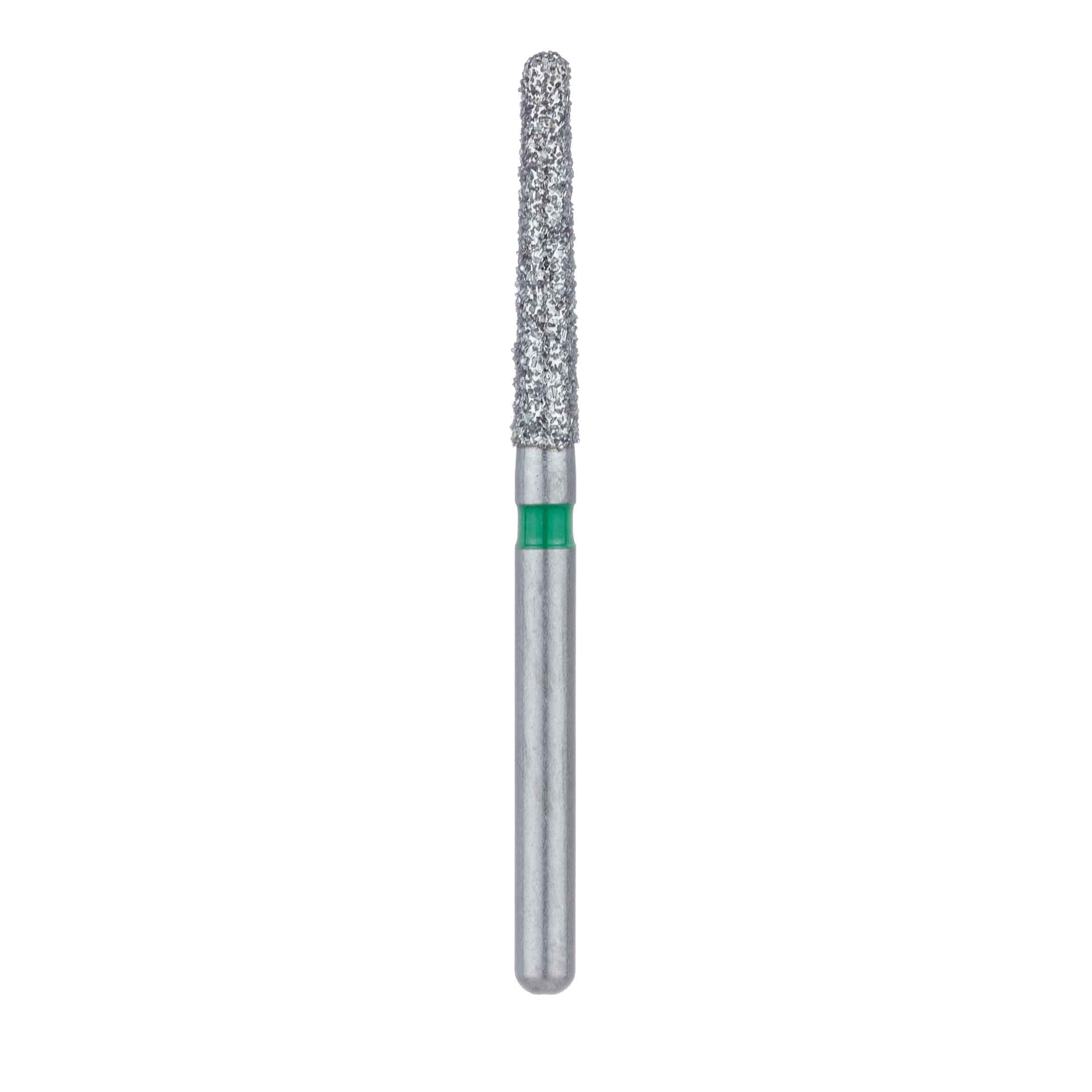 Meisinger Multi-Use Diamond Bur, FG, Long Round End Taper Chamfer, #852G, 1.8 mm, Coarse, Green, 5/Pk, 852G-018-FG thumbnail 2