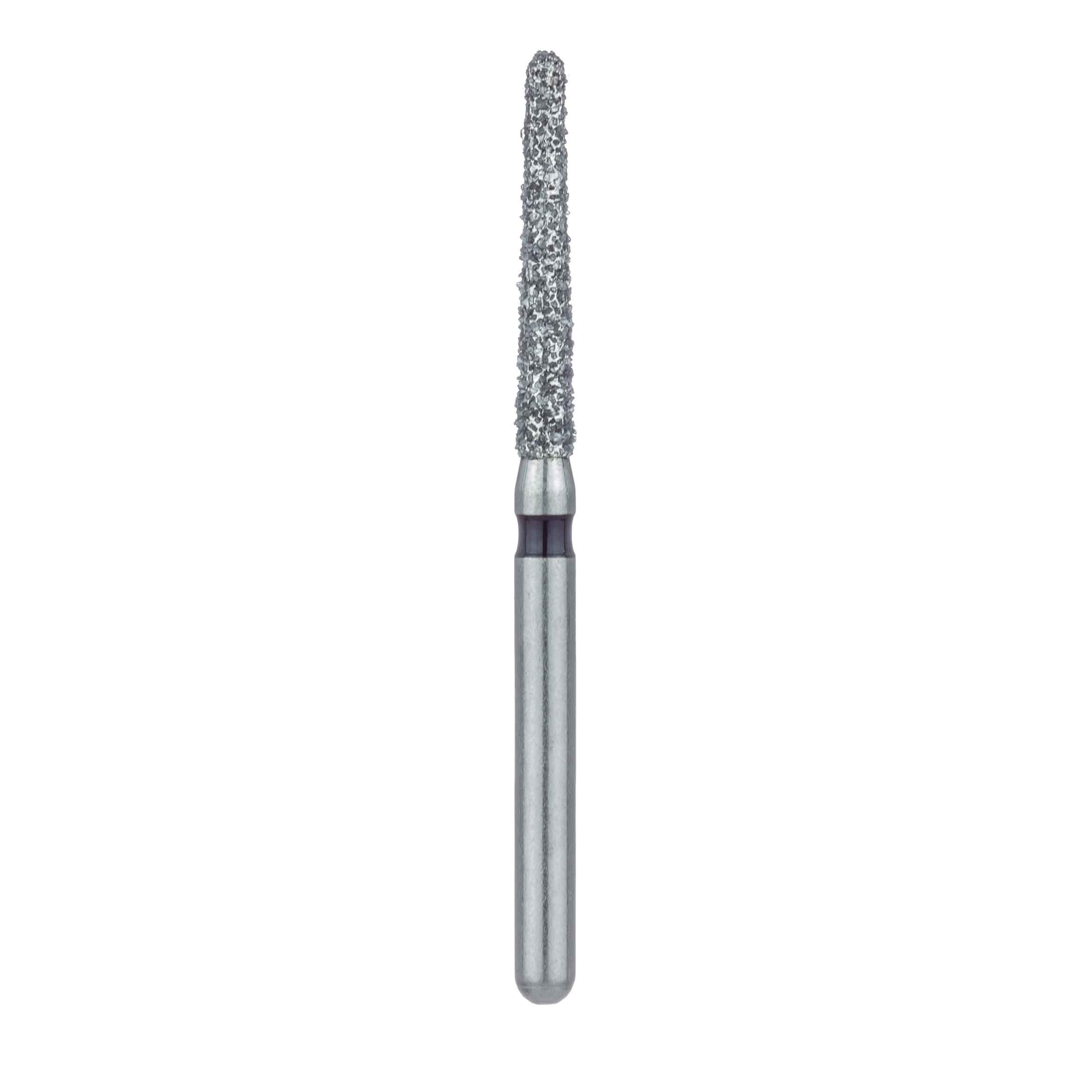 Meisinger Diamond Bur, FG, Super Coarse (Black), Round End Taper, 1.6 mm Head, 10 mm Working Length, 852H-016-FG, 5/Pkg thumbnail 2