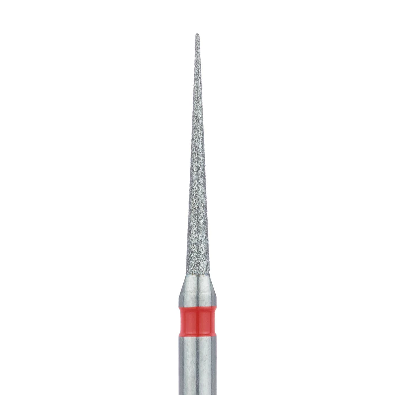 Meisinger Multi-Use Diamond Bur, Friction Grip, Long Needle, Fine (Red), 1.0 mm Head, 10 mm Working Length, 5/Pk, 859F-010-FG - Multi-Use Diamond Bur, Friction Grip, Long Needle, 859F, 1.0 mm, Fine, Red, 5/Pk, 859F-010-FG - Image 1