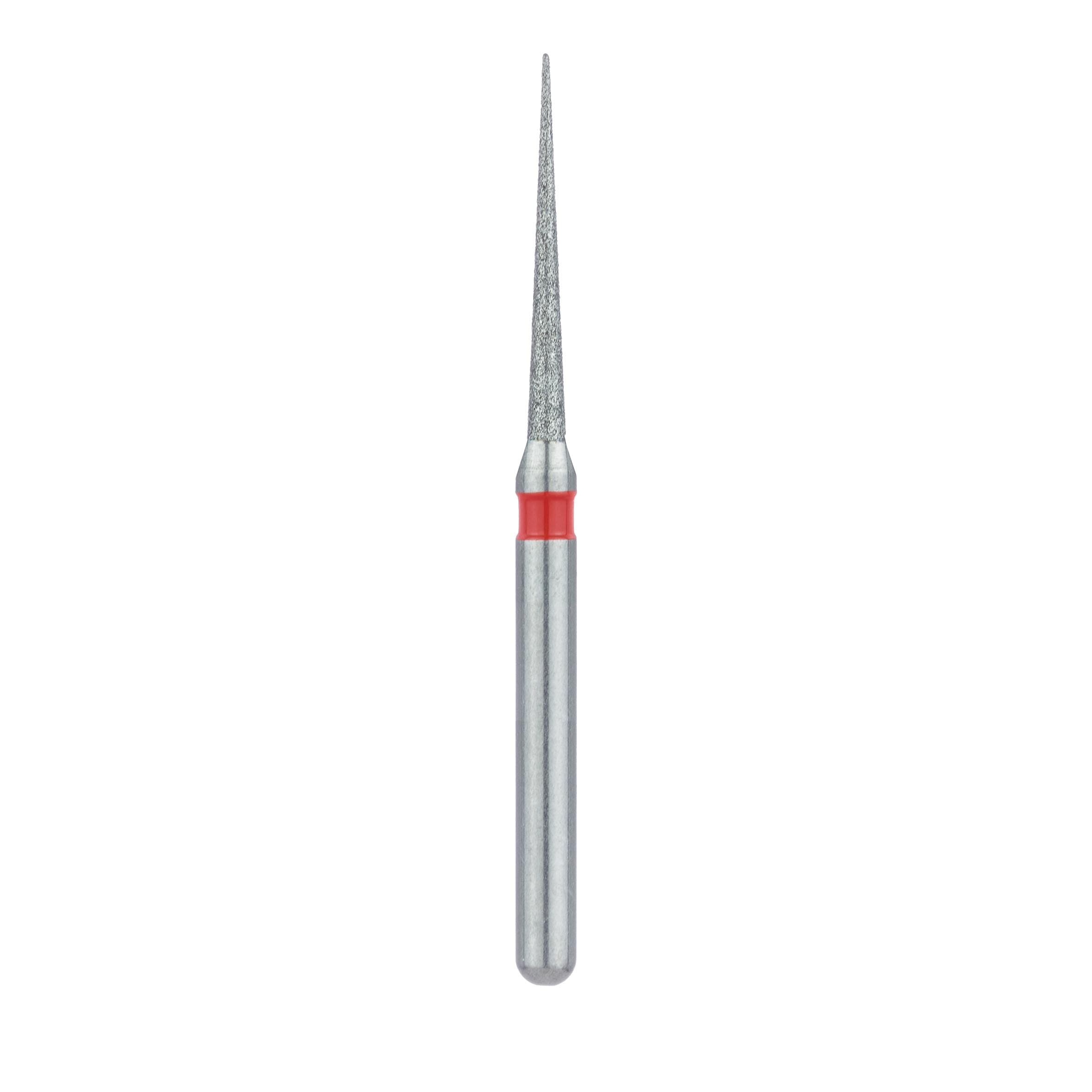 Meisinger Multi-Use Diamond Bur, Friction Grip, Long Needle, Fine (Red), 1.0 mm Head, 10 mm Working Length, 5/Pk, 859F-010-FG thumbnail 2