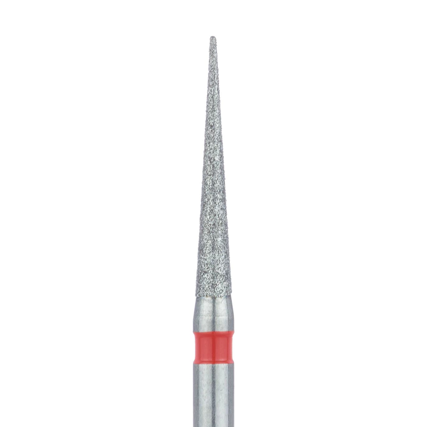 Meisinger 859F-014-FG Fine Diamond Bur, Needle Shape, 1.4 mm Head, 10 mm Working Length, Friction Grip, 5/Pack - Meisinger Diamond 1.4mm Fine Needle FG 5Pk - Image 1