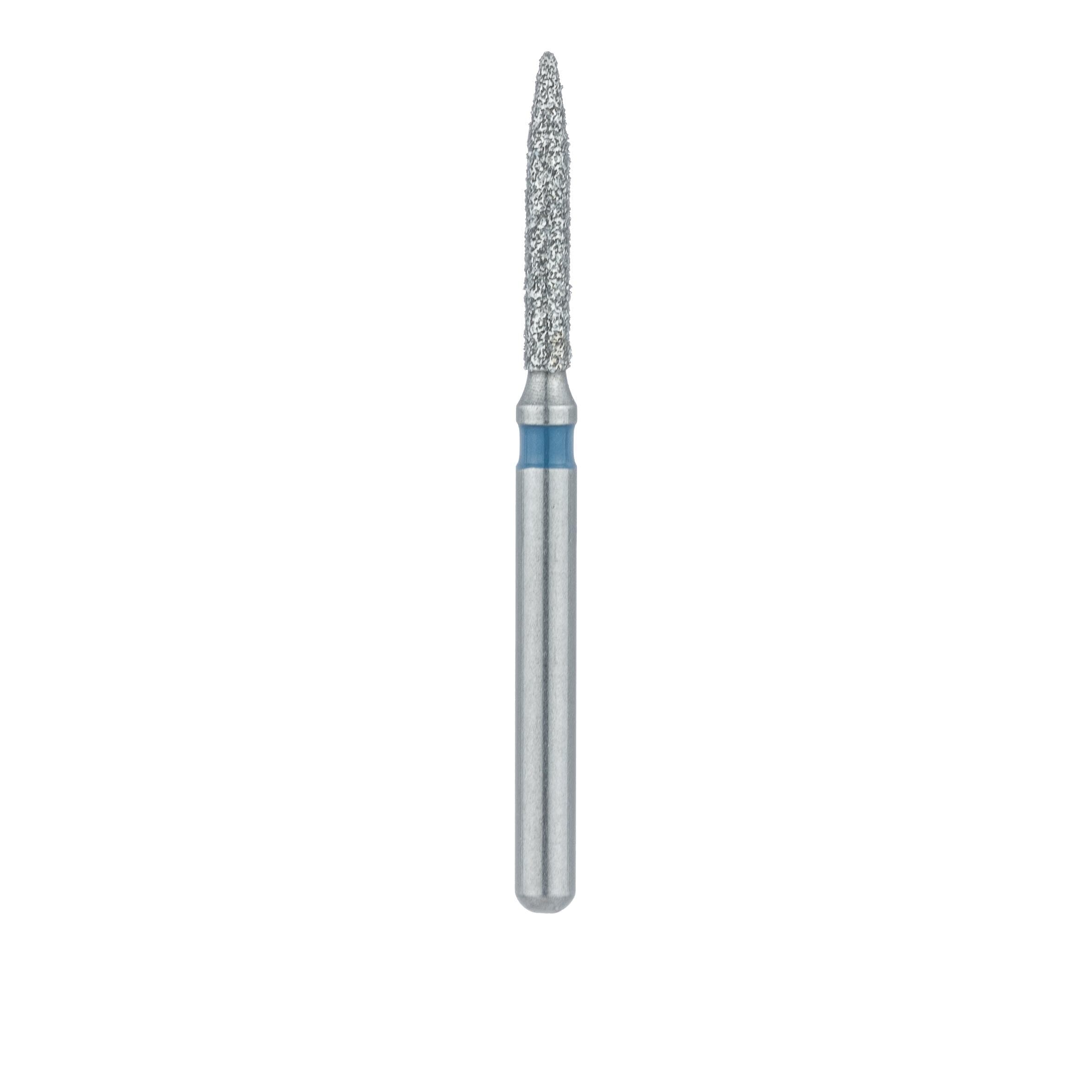Meisinger Multi-Use Diamond Bur, FG, Flame, #862, 1.2 mm Head, Medium Grit, Blue Ring, 5/Pk, 862-012-FG thumbnail 2