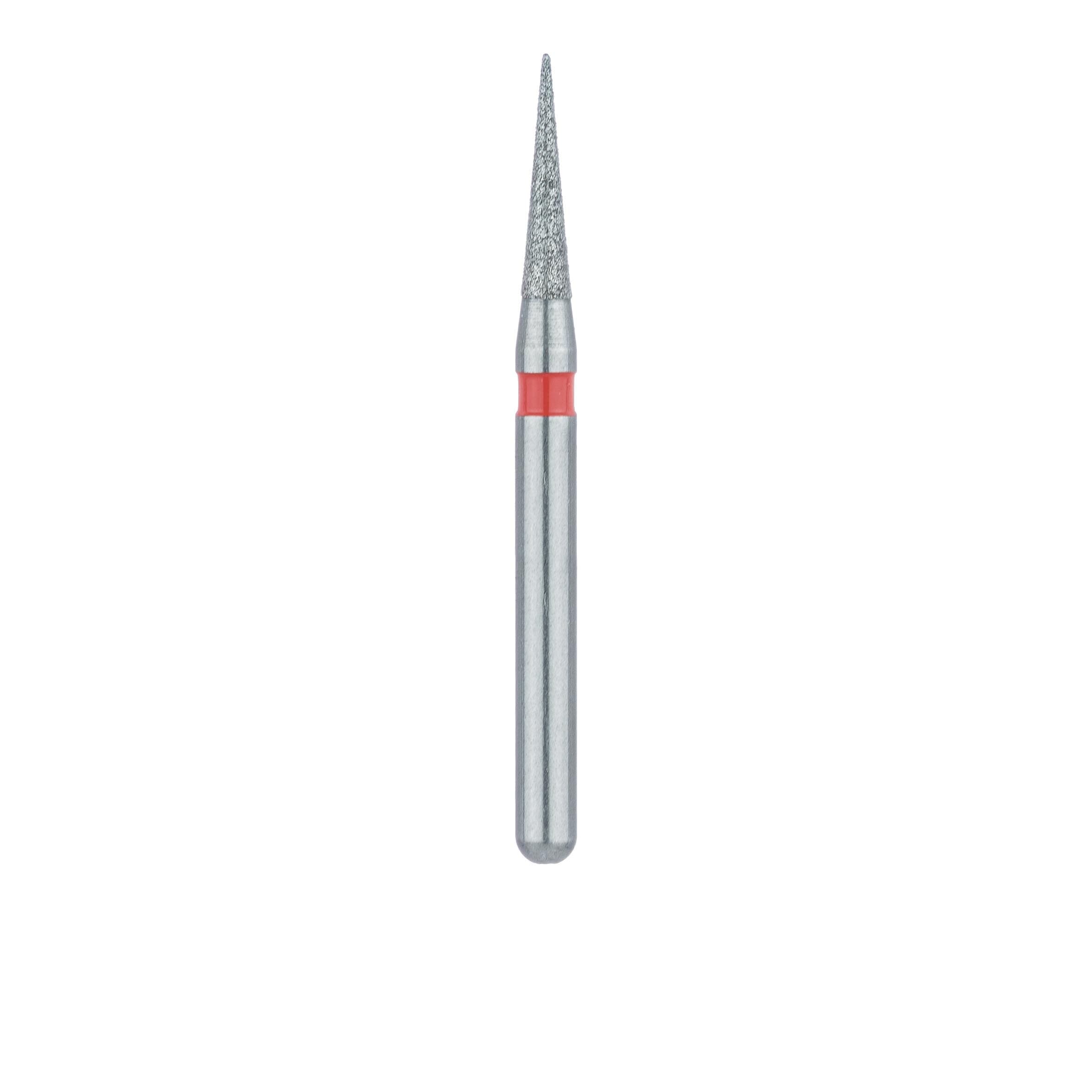 Meisinger FG #898.012 Fine, Needle Shaped, Interproximal Reduction Diamond Burs, 1.2mm Head, 6mm Working Length, 5/Pk, 898F-012-FG thumbnail 2